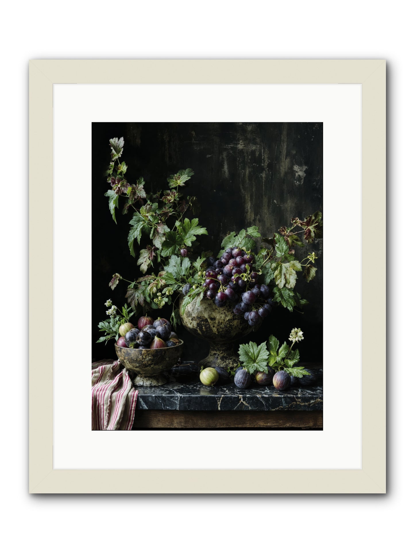 Soil to soul -- Framed Print - White 12x16