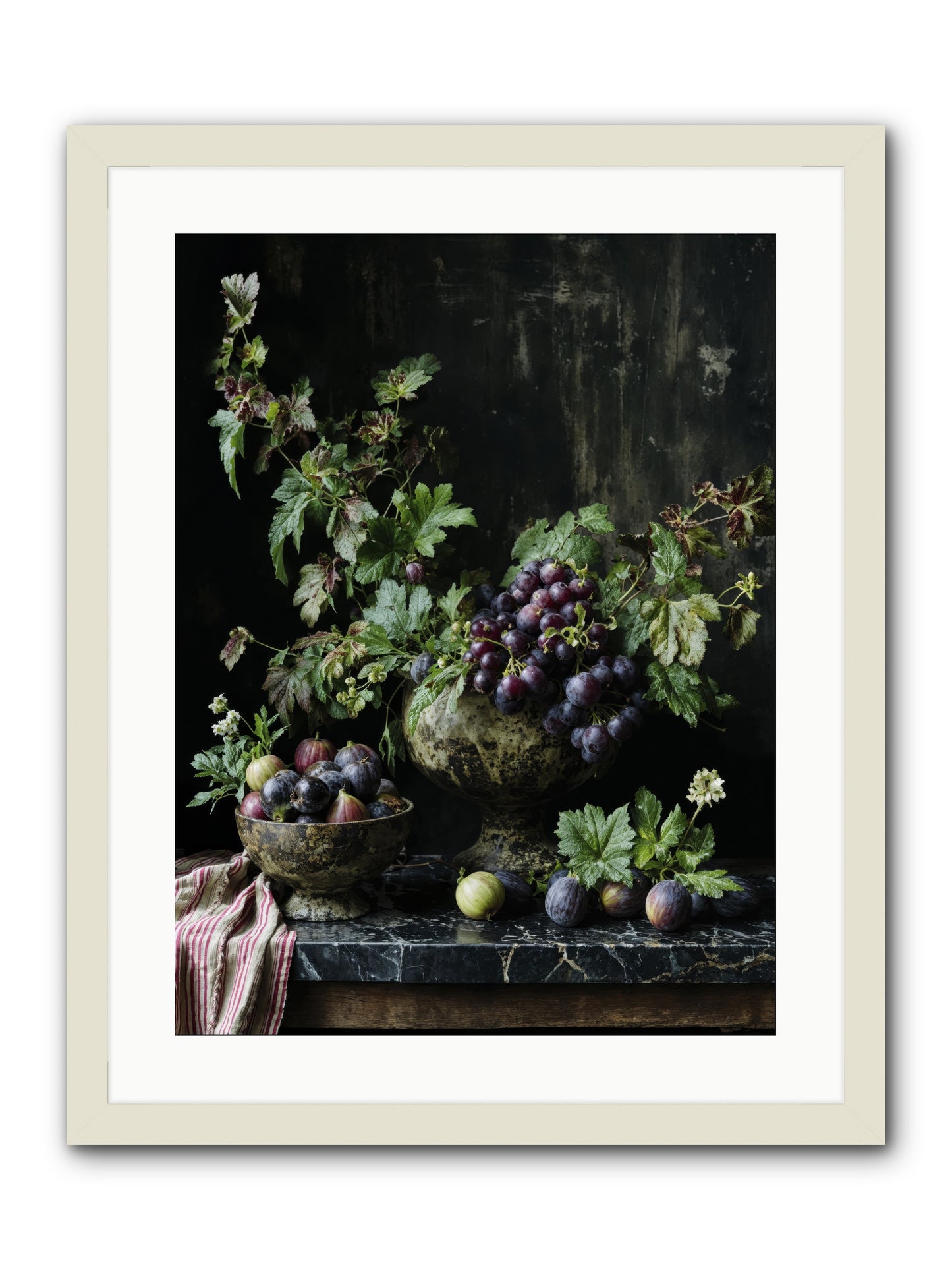 Soil to soul -- Framed Print - White 18x24