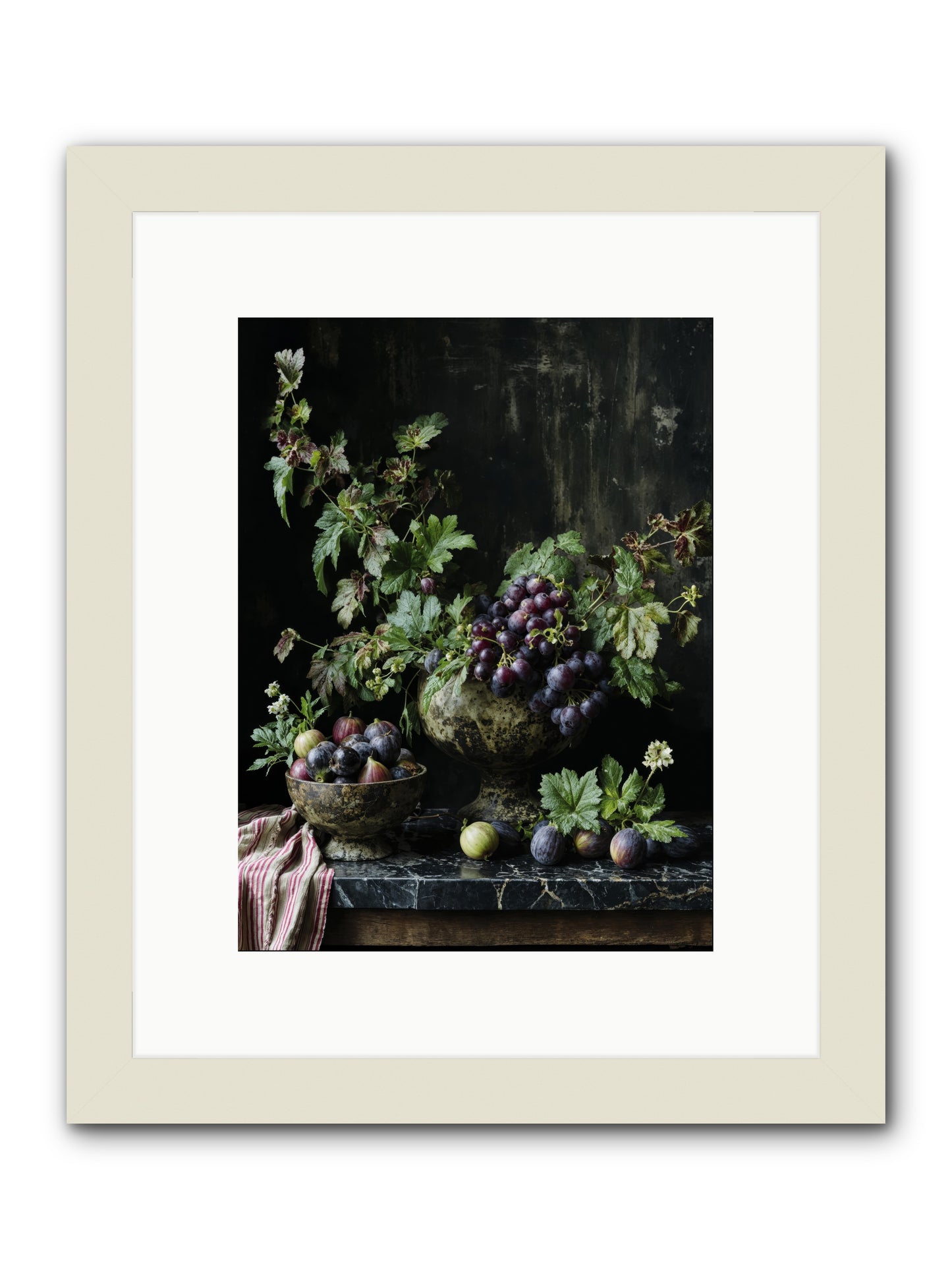 Soil to soul -- Framed Print - White 9x12
