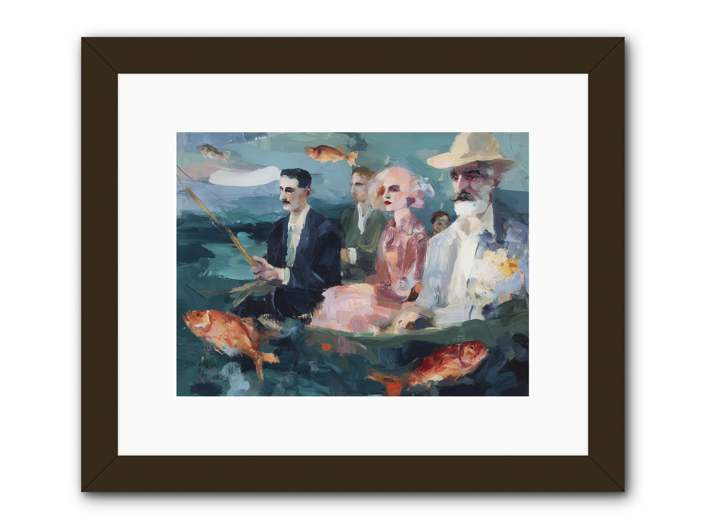Sojourns  -- Framed Print - Black 12x9