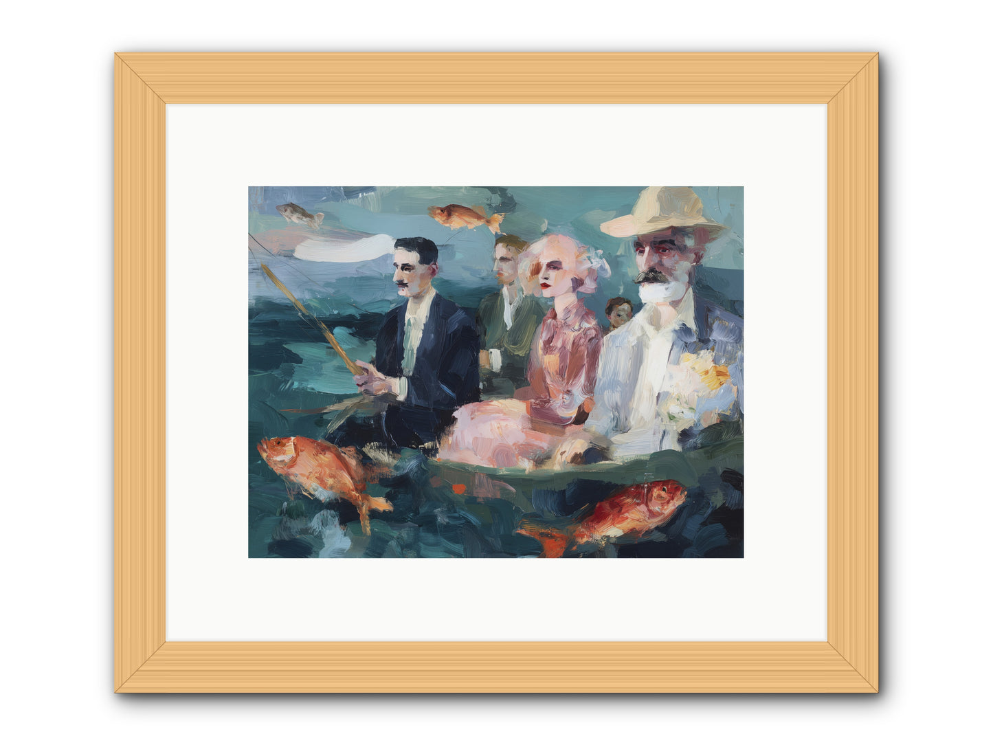 Sojourns  -- Framed Print - Natural 12x9