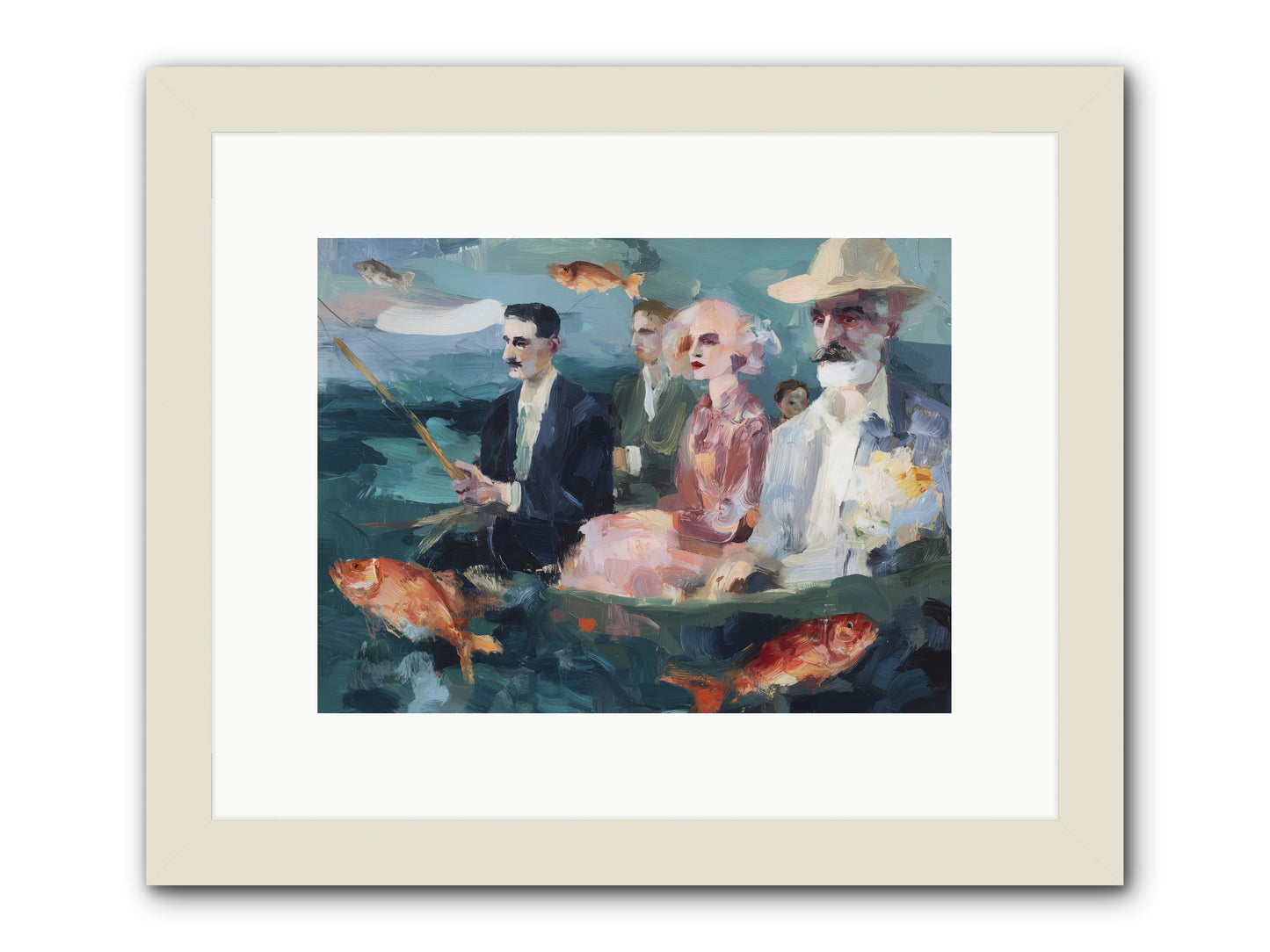Sojourns  -- Framed Print - White 12x9