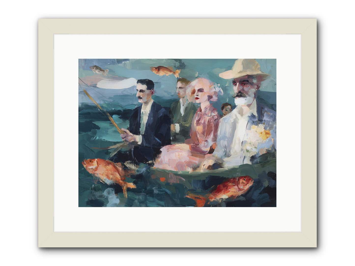 Sojourns  -- Framed Print - White 16x12
