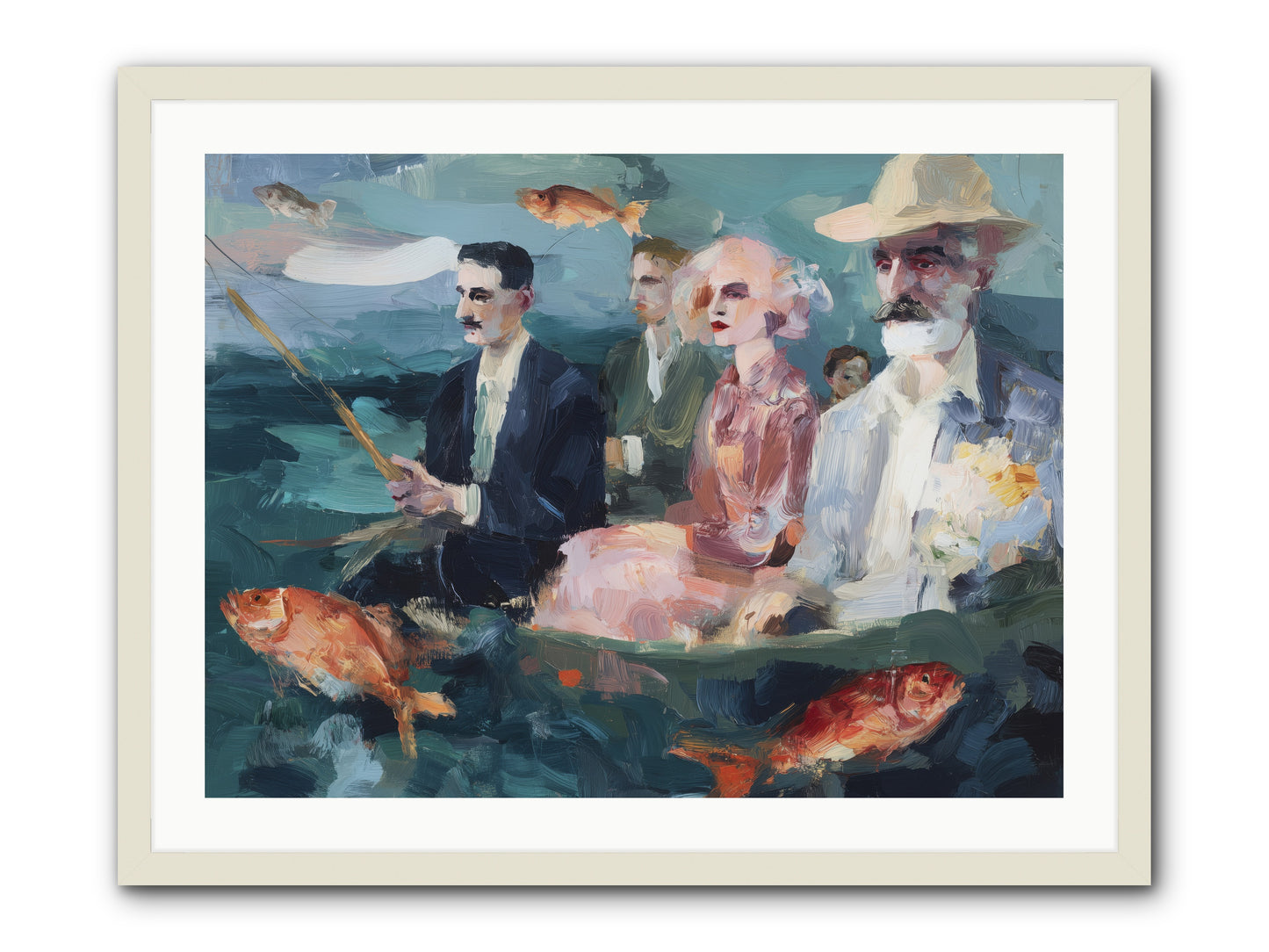 Sojourns  -- Framed Print - White 32x24