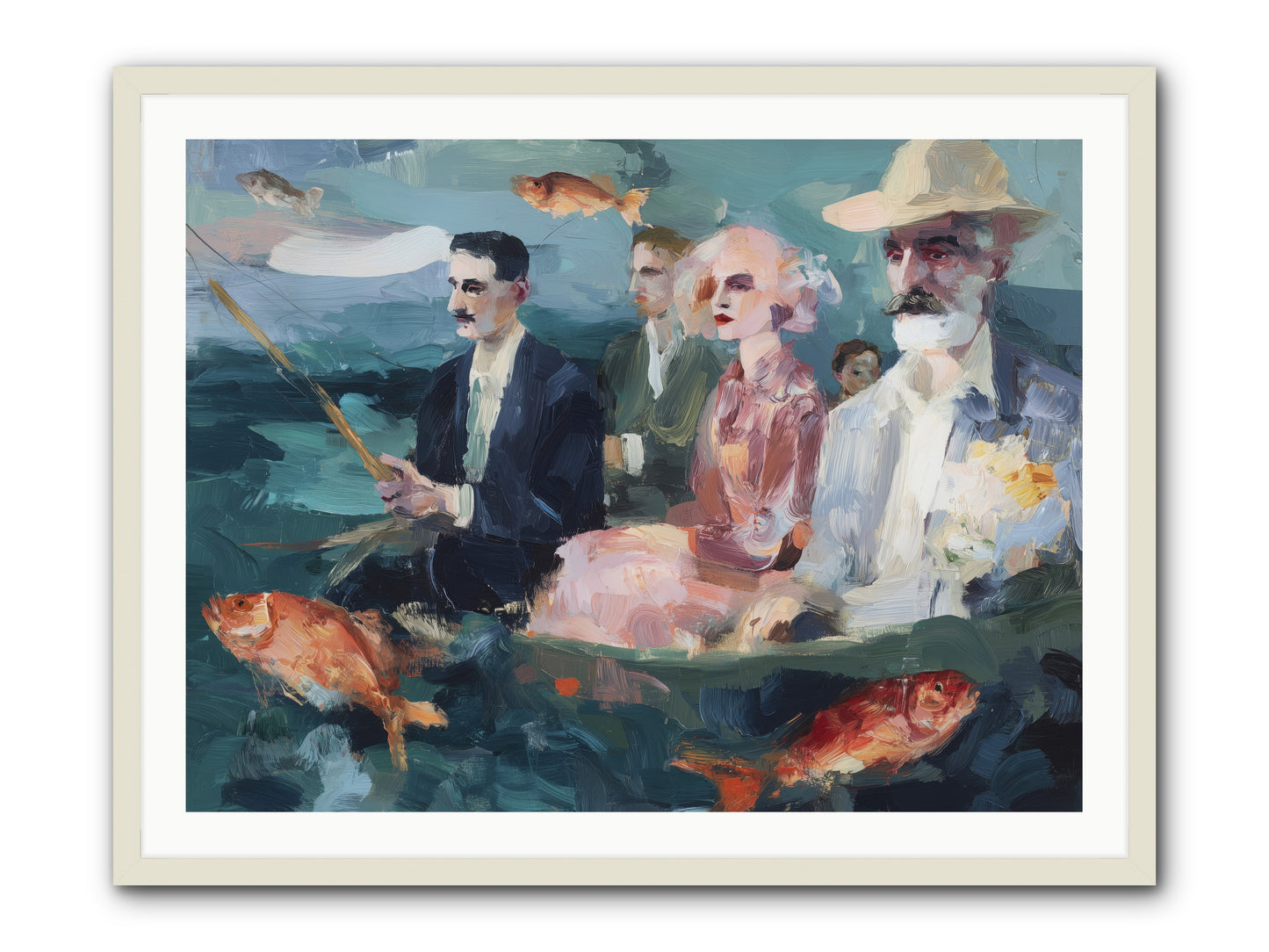 Sojourns  -- Framed Print - White 40x30