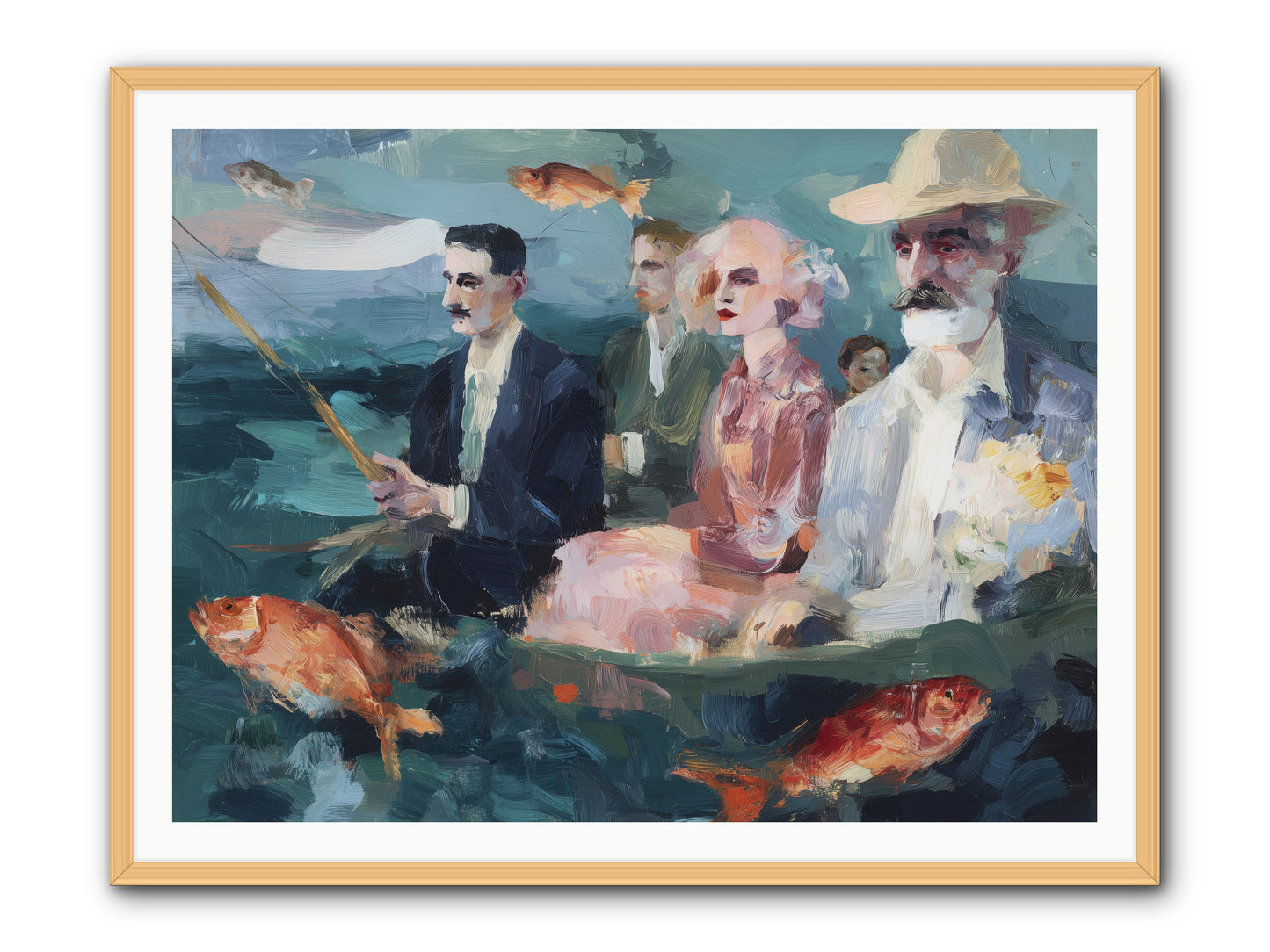 Sojourns  -- Framed Print - Natural 48x36