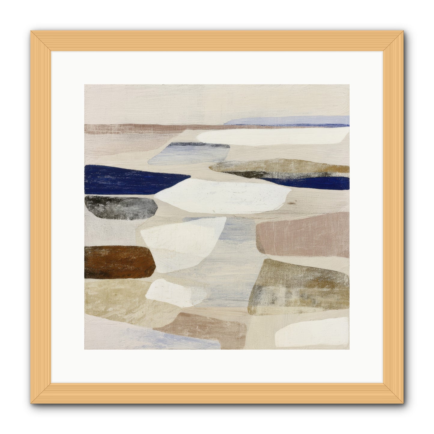 Solace Trace -- Framed Print - Natural 16x16