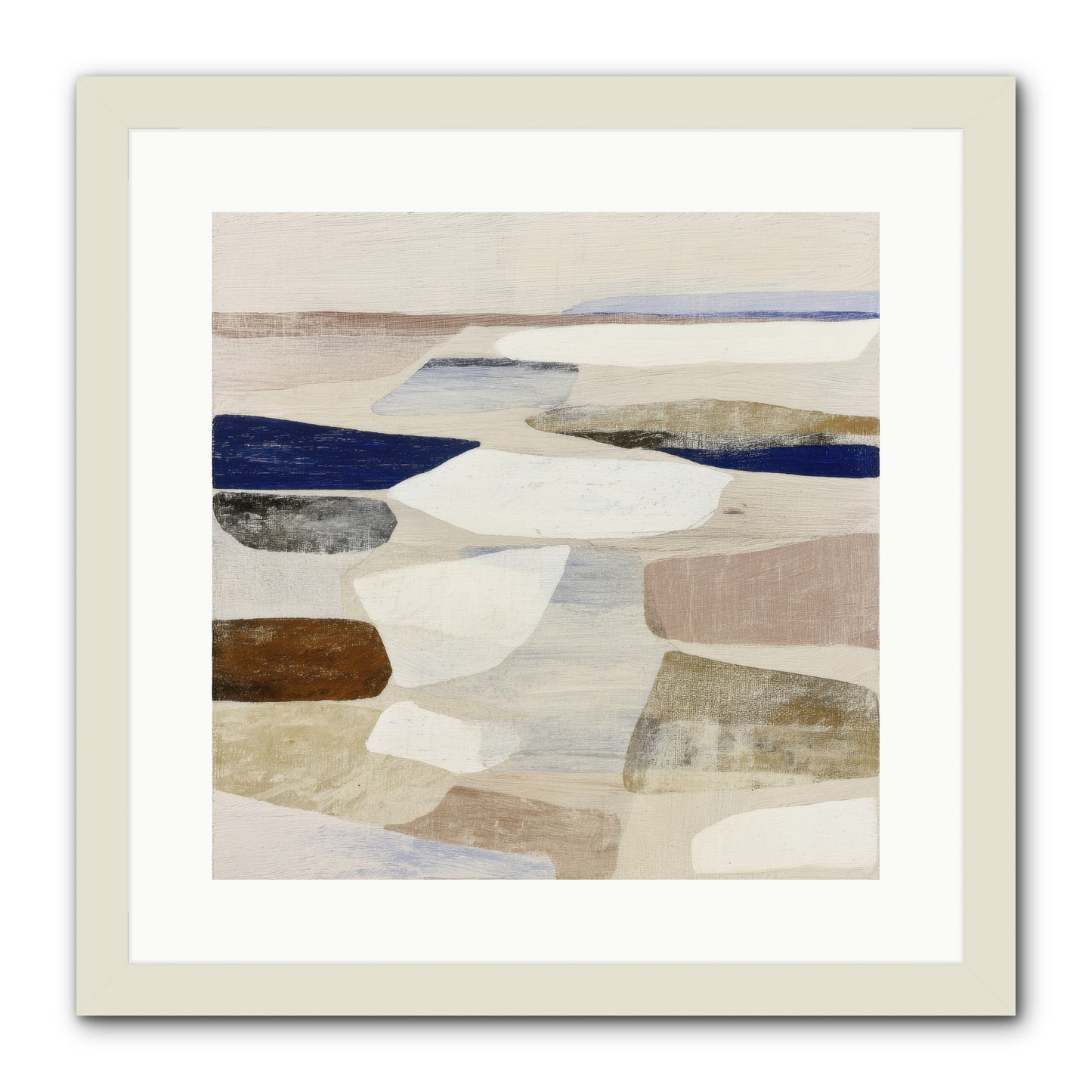 Solace Trace -- Framed Print - White 16x16