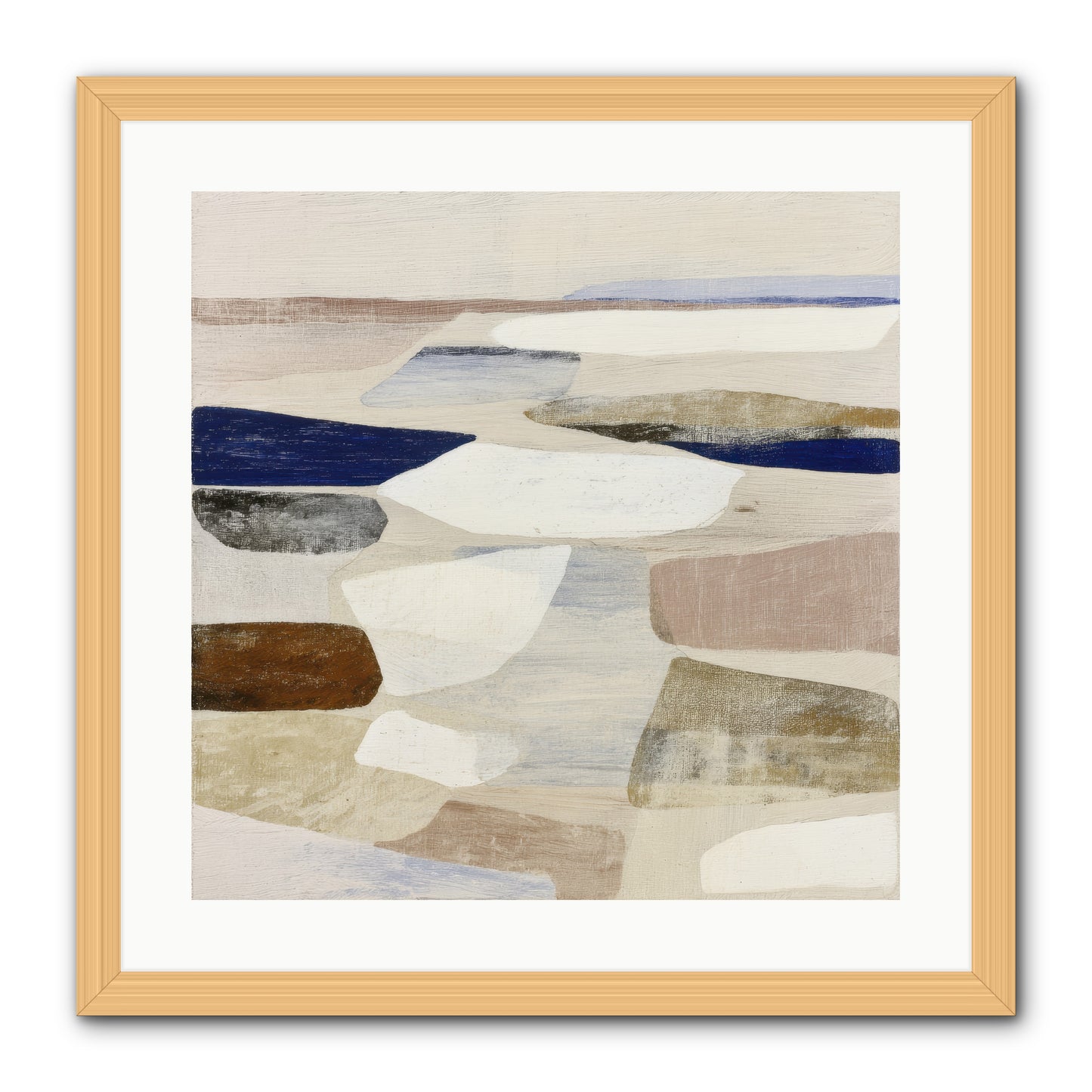 Solace Trace -- Framed Print - Natural 20x20