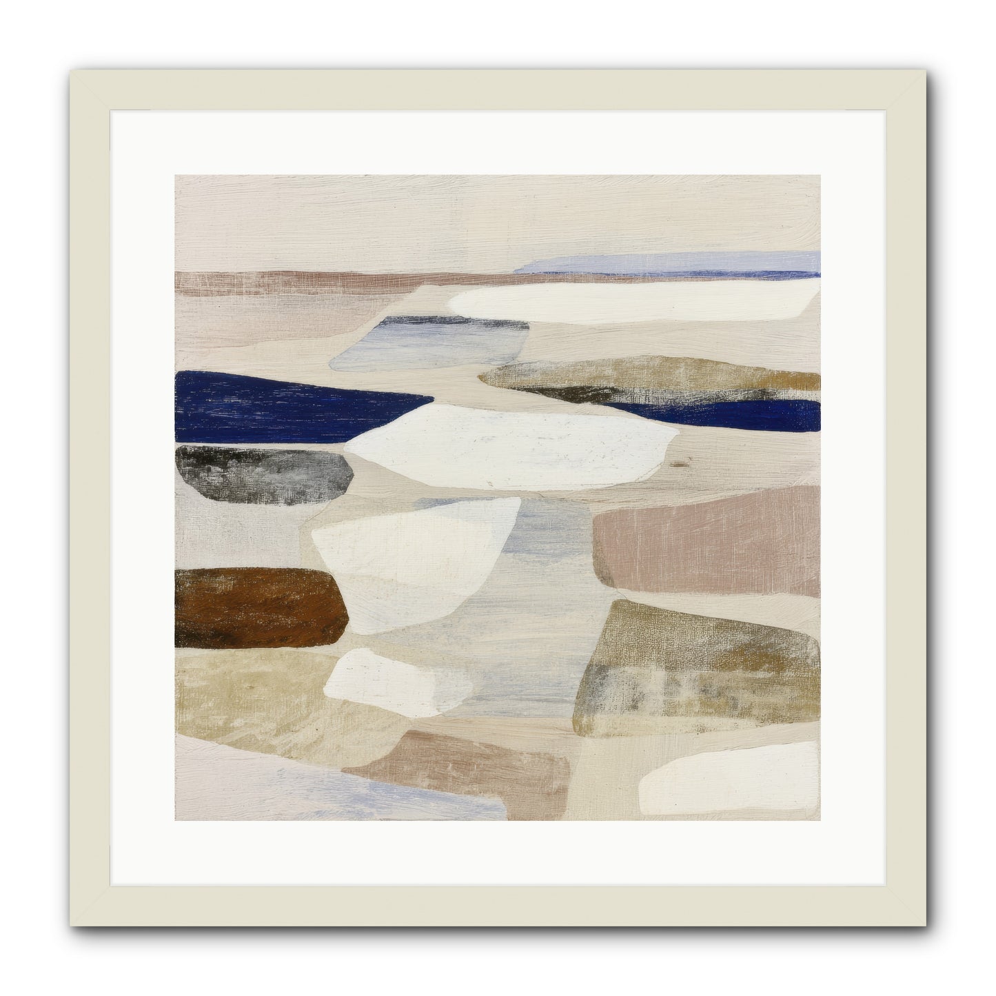 Solace Trace -- Framed Print - White 20x20