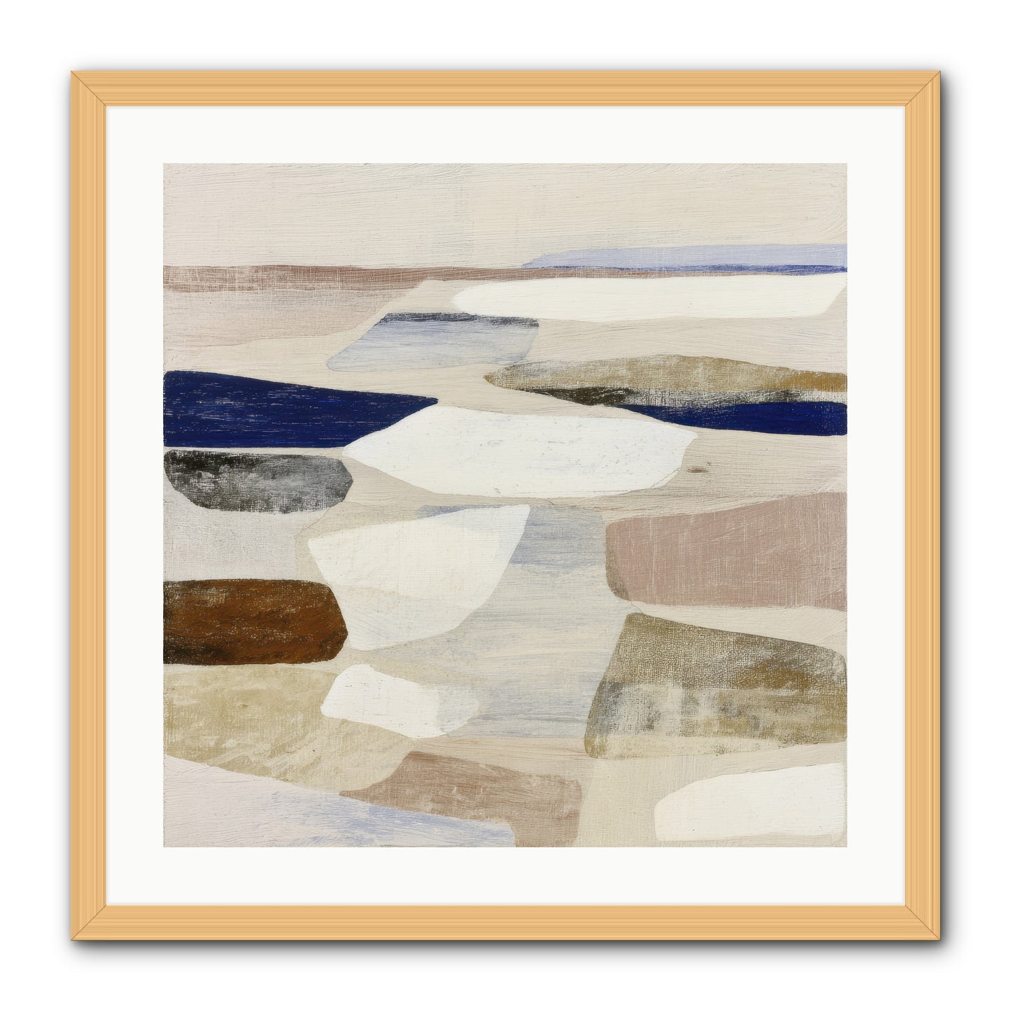 Solace Trace -- Framed Print - Natural 24x24