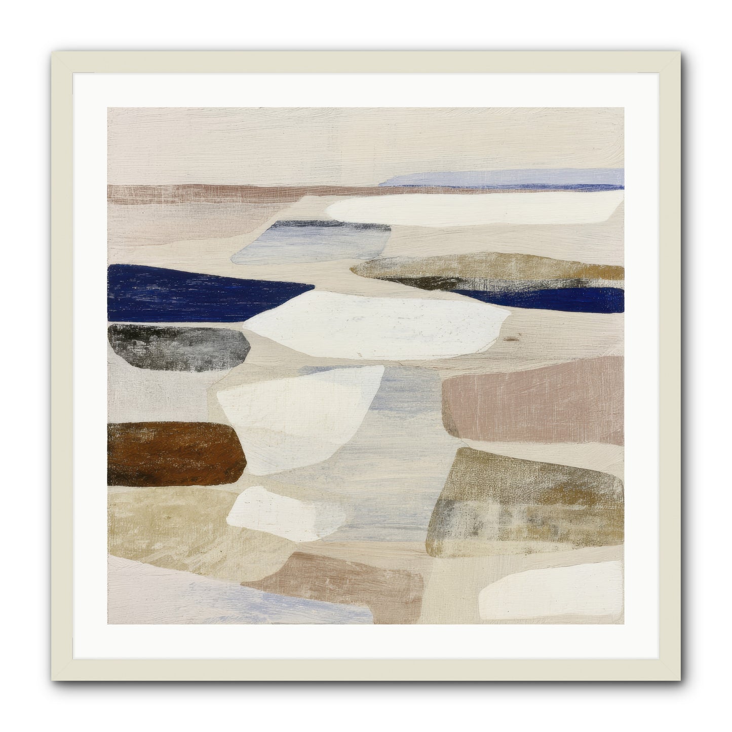 Solace Trace -- Framed Print - White 30x30