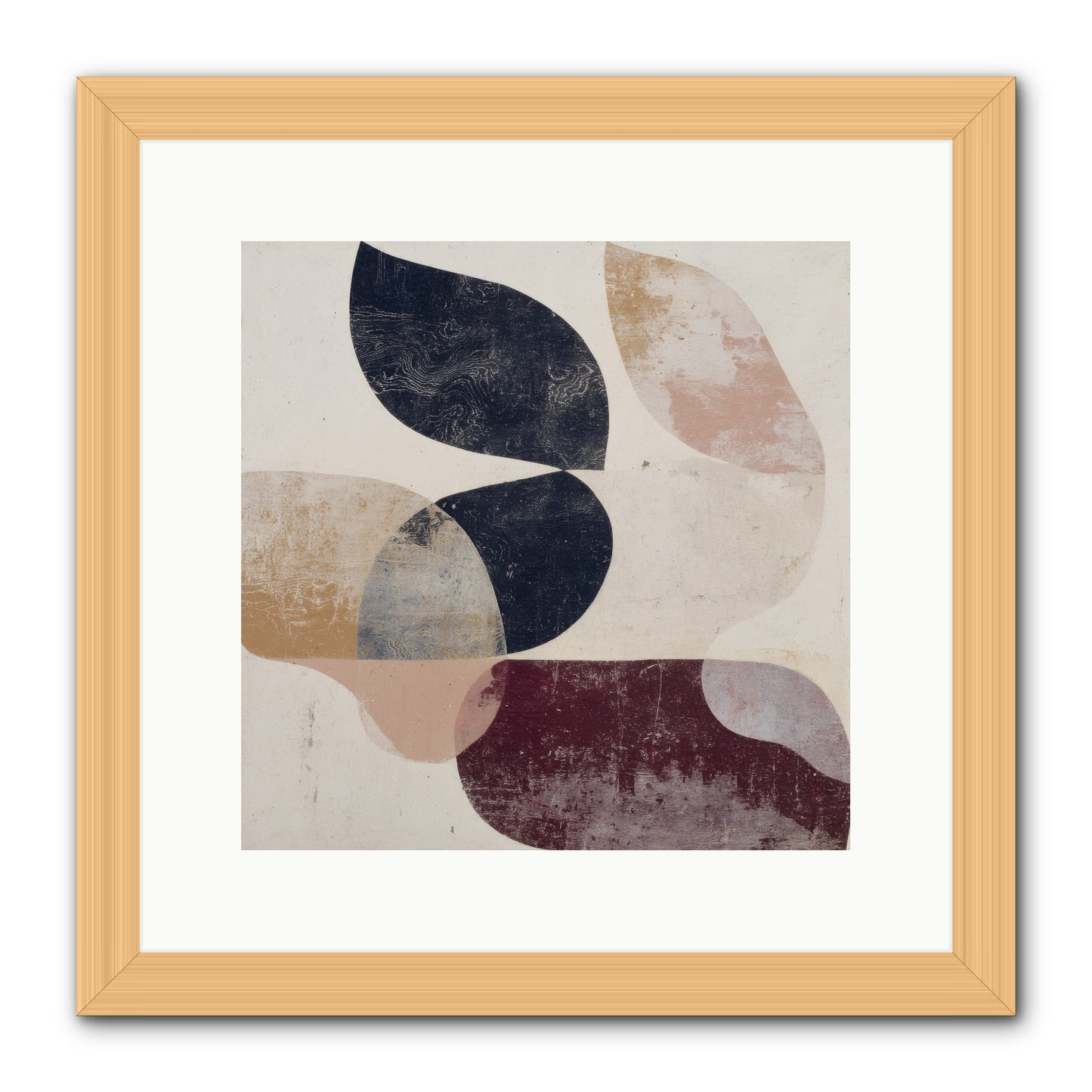 Solar Fringe no.1 -- Framed Print - Natural 12x12