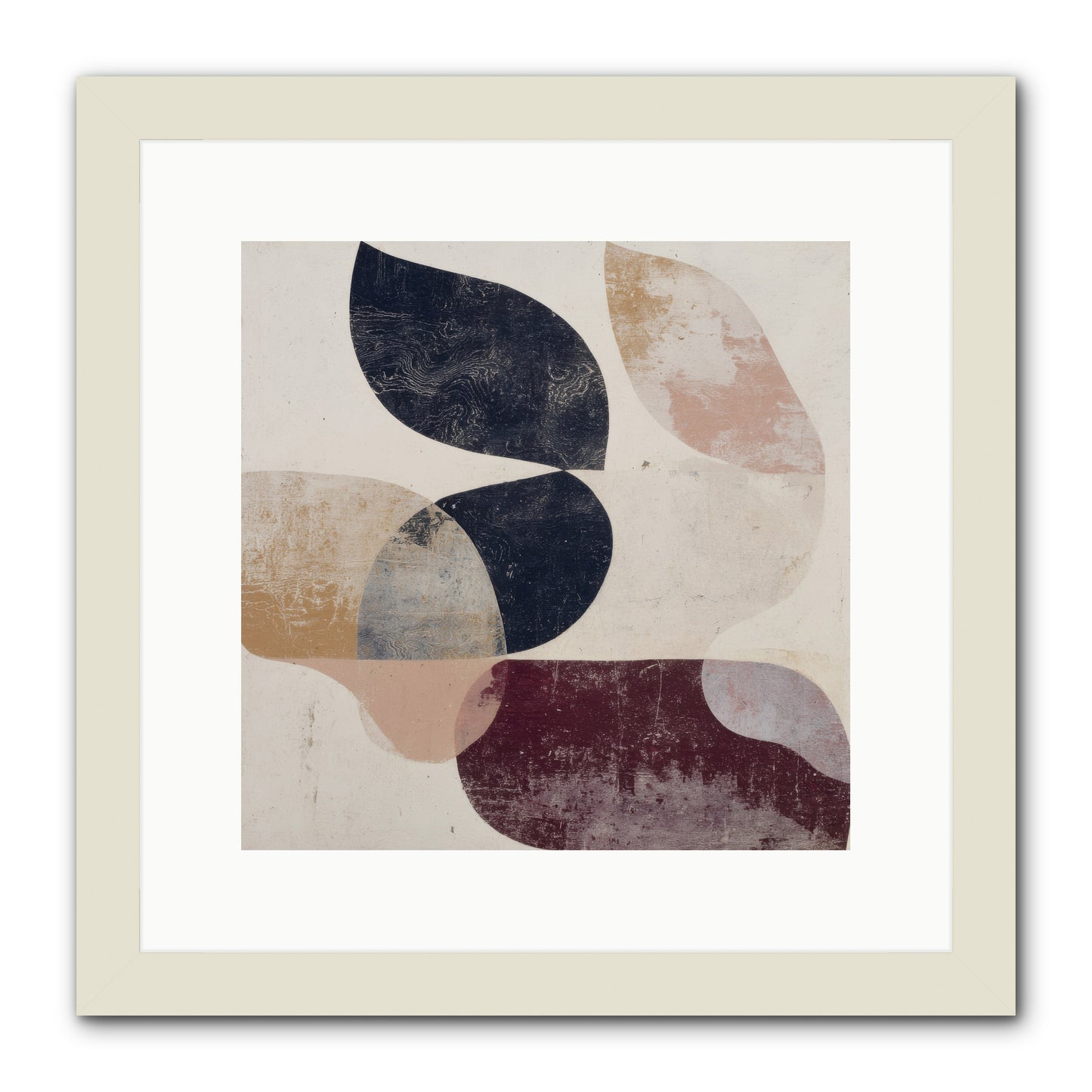 Solar Fringe no.1 -- Framed Print - White 12x12