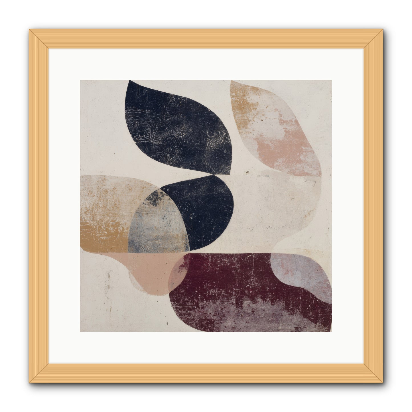 Solar Fringe no.1 -- Framed Print - Natural 16x16