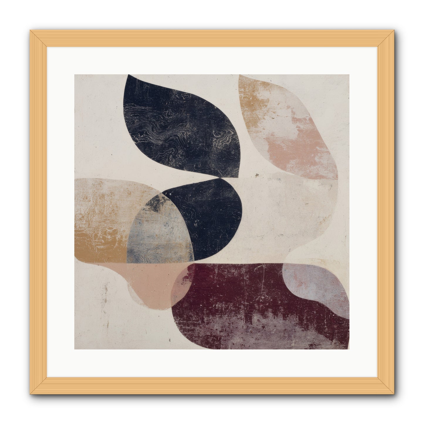 Solar Fringe no.1 -- Framed Print - Natural 20x20