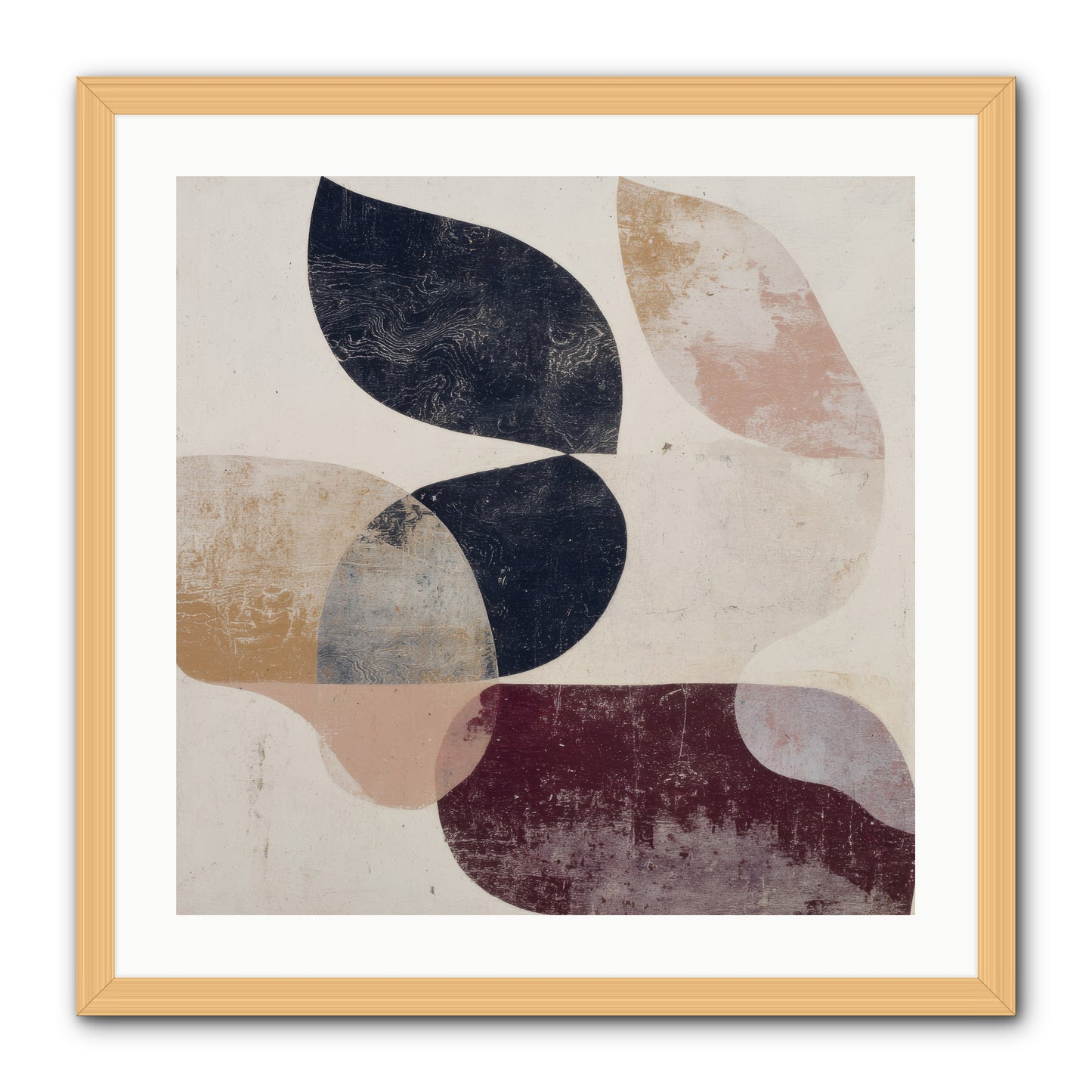 Solar Fringe no.1 -- Framed Print - Natural 24x24