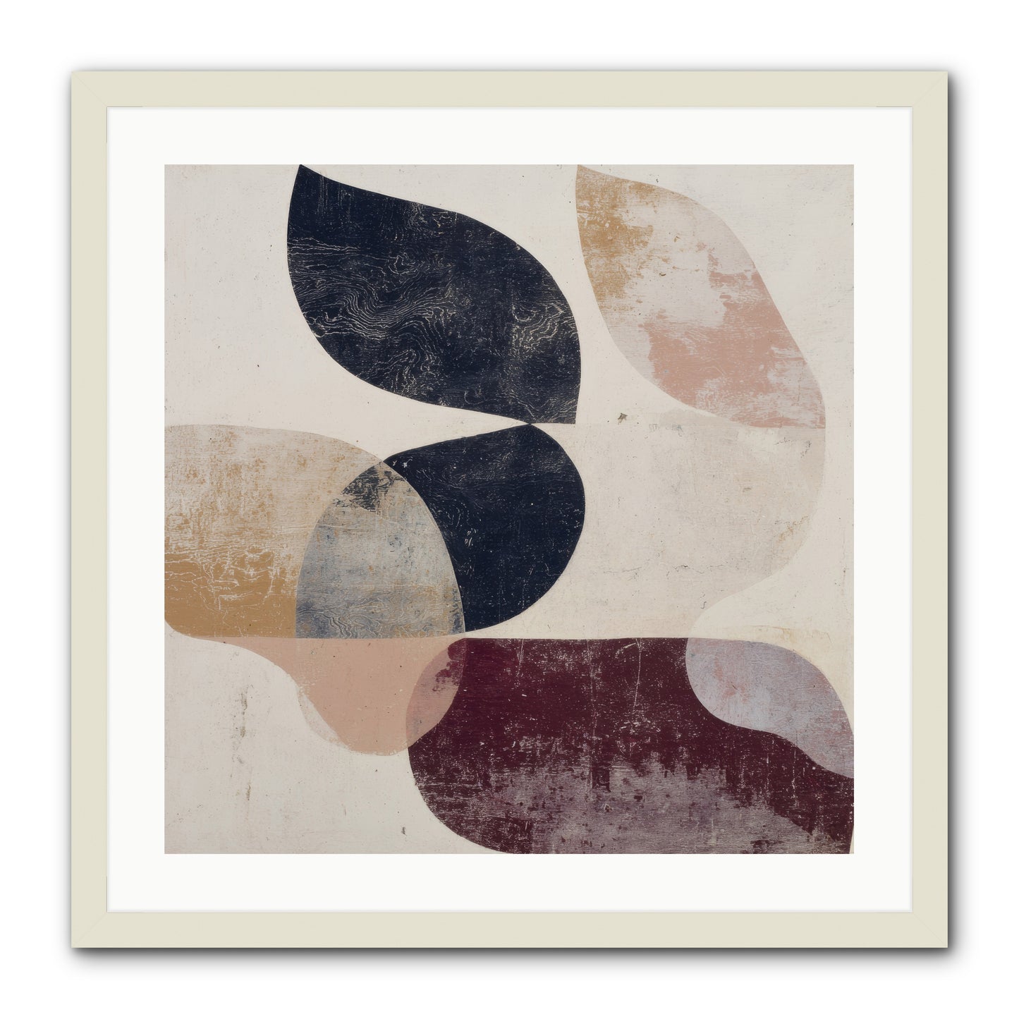 Solar Fringe no.1 -- Framed Print - White 24x24