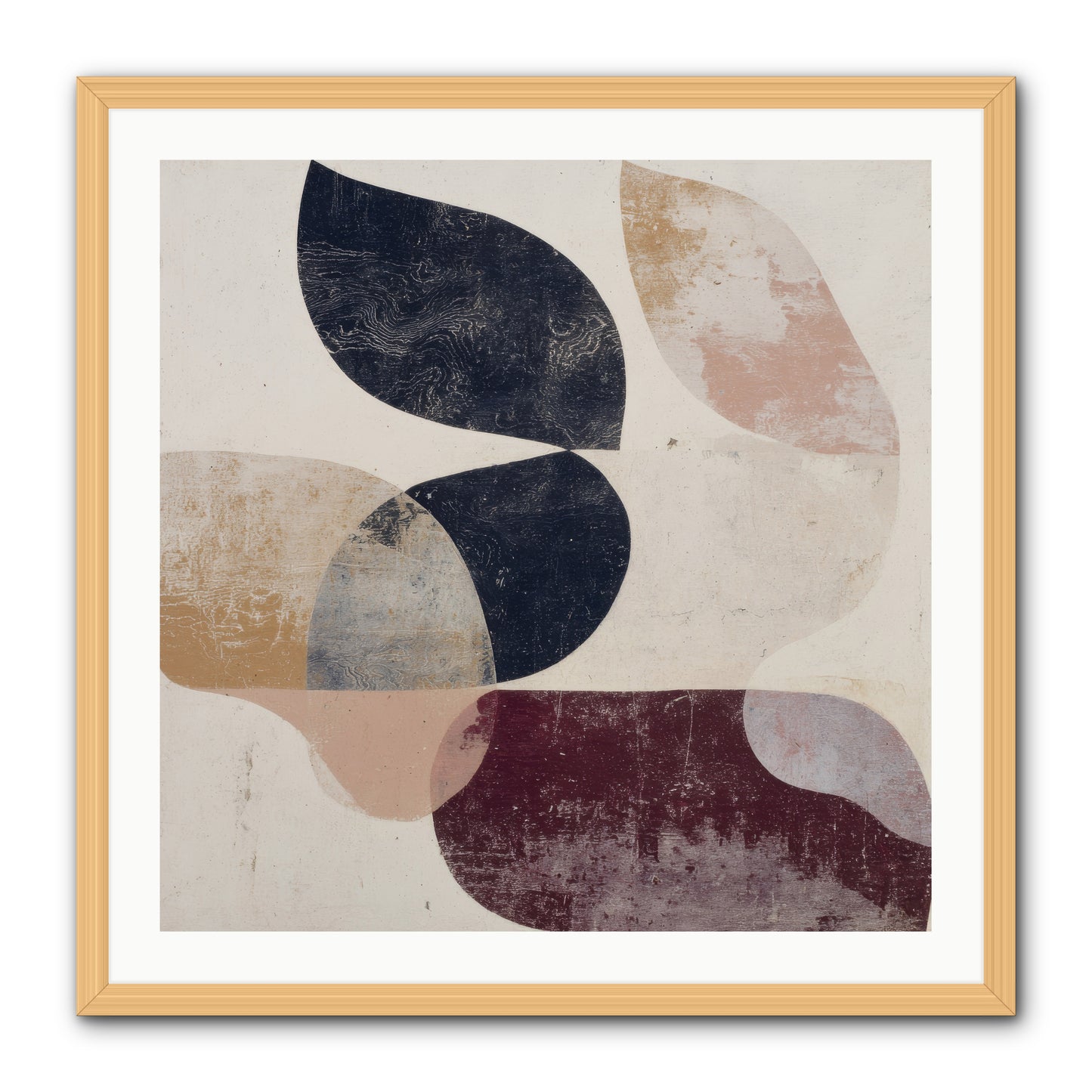 Solar Fringe no.1 -- Framed Print - Natural 30x30