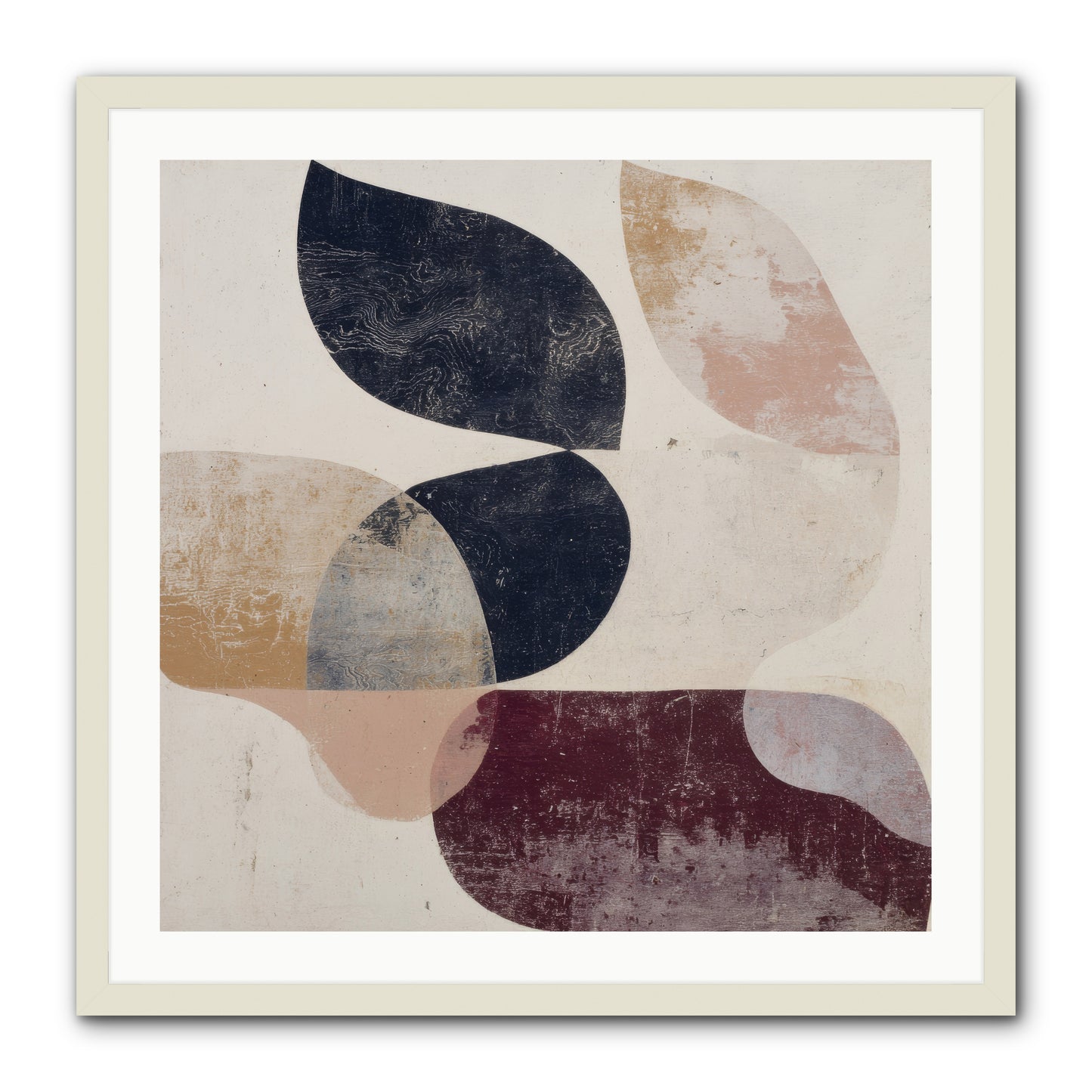 Solar Fringe no.1 -- Framed Print - White 30x30