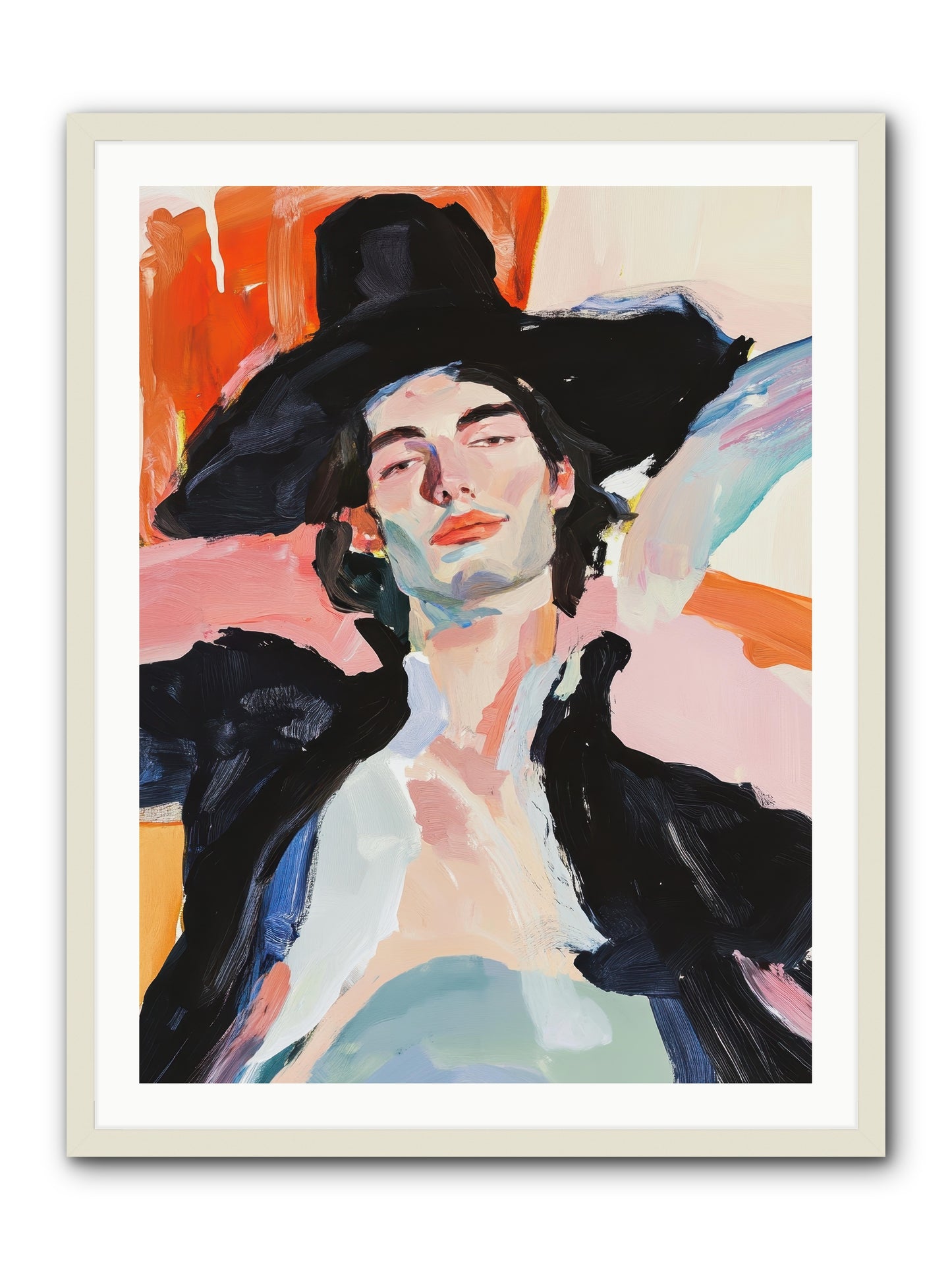 Sole Proprietor Of Love -- Framed Print - White 30x40