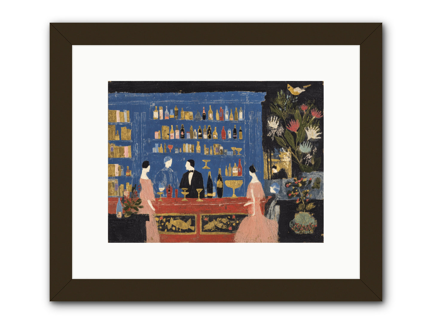 Solitary Pleasures -- Framed Print - Black 12x9