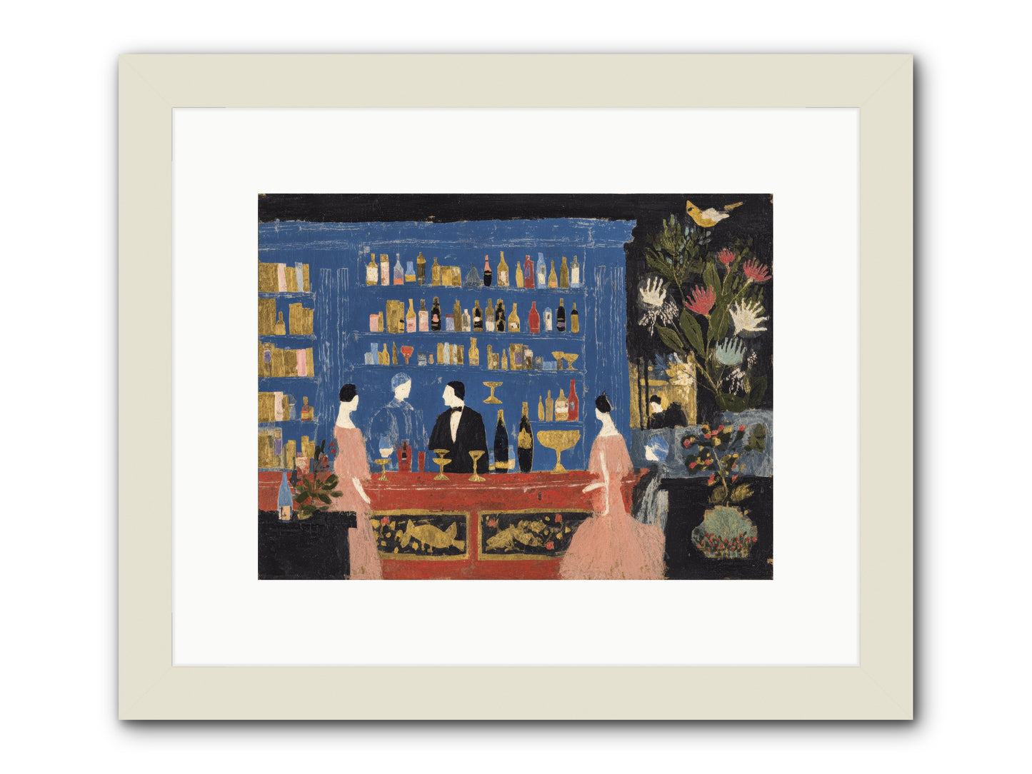 Solitary Pleasures -- Framed Print - White 12x9