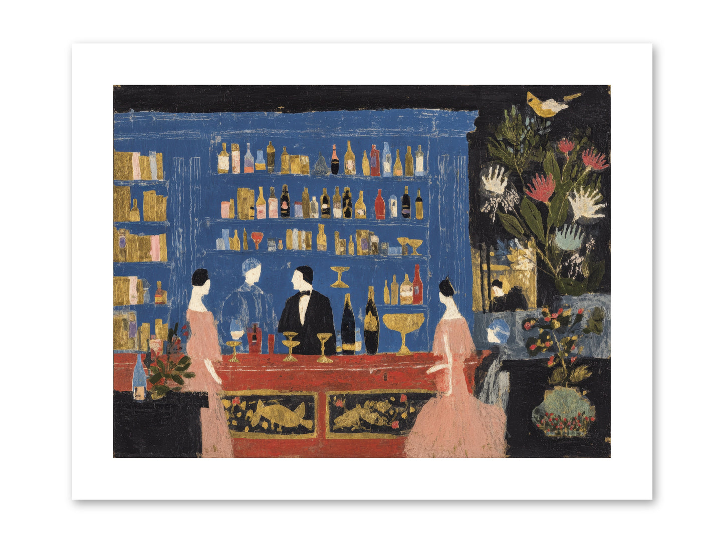 Solitary Pleasures -- Loose Canvas Print 12x9