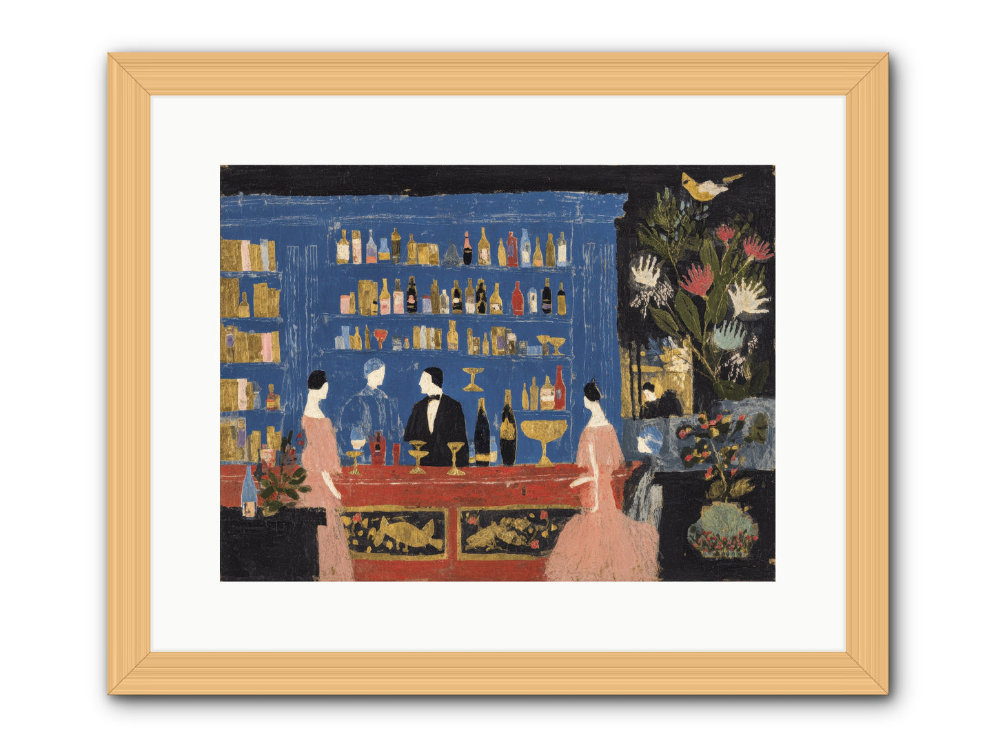 Solitary Pleasures -- Framed Print - Natural 16x12