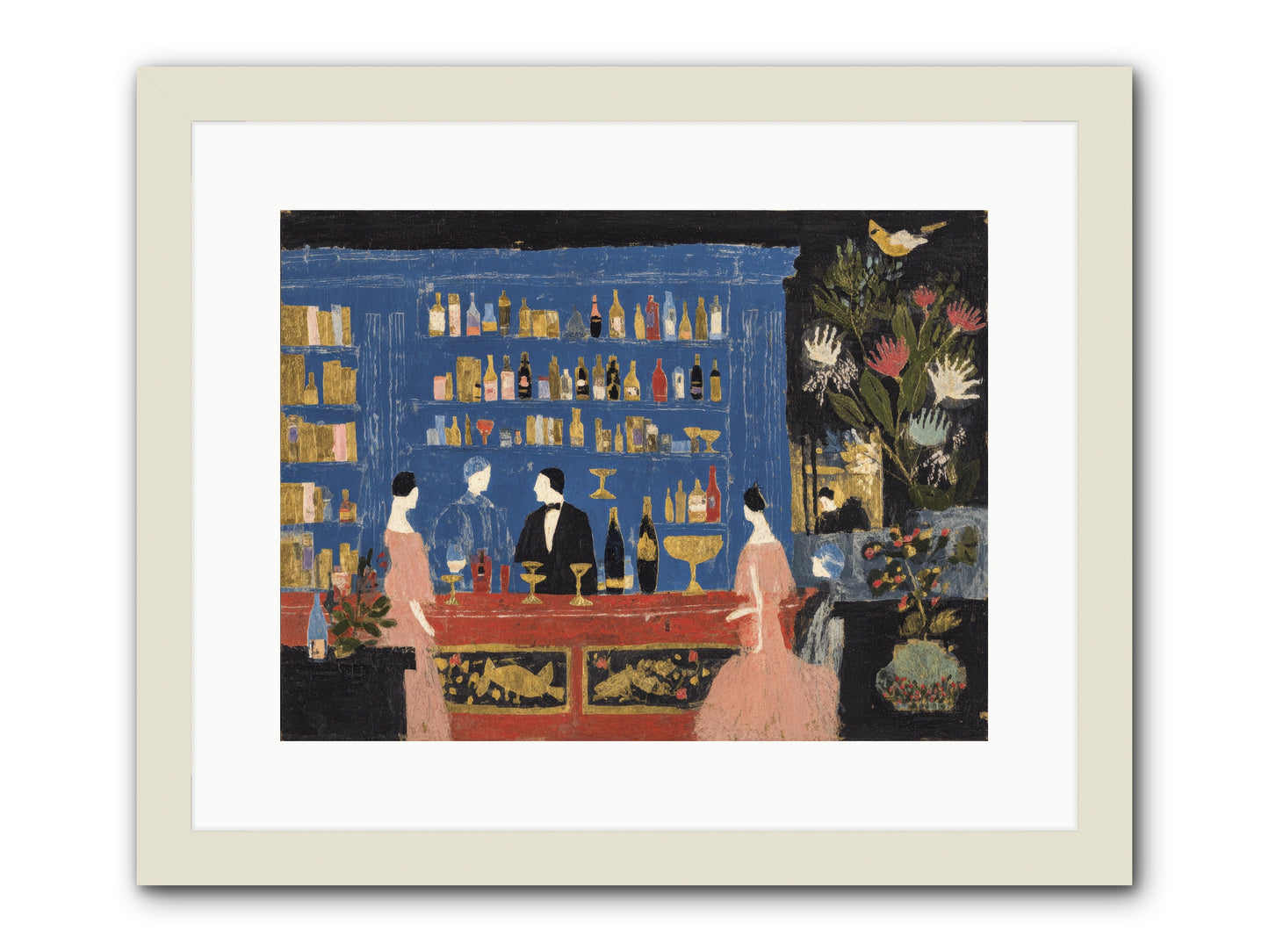 Solitary Pleasures -- Framed Print - White 16x12
