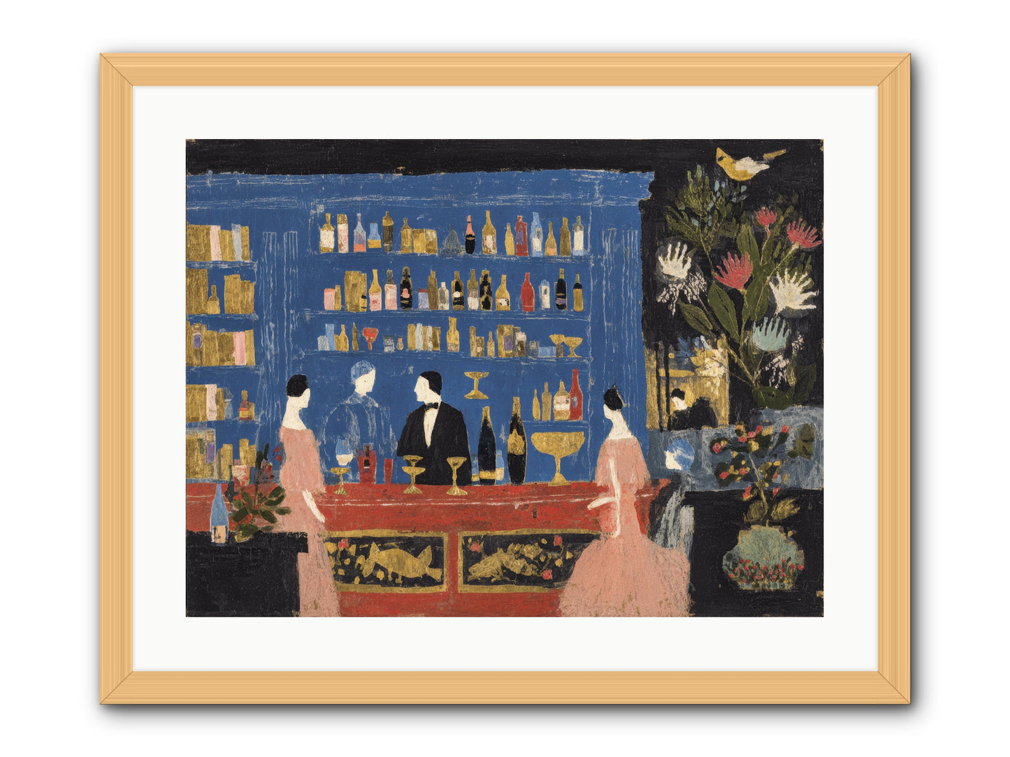 Solitary Pleasures -- Framed Print - Natural 24x18