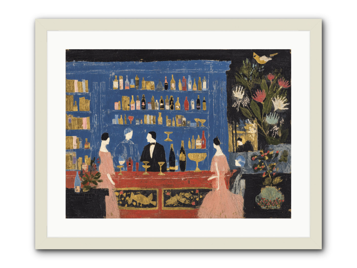 Solitary Pleasures -- Framed Print - White 24x18