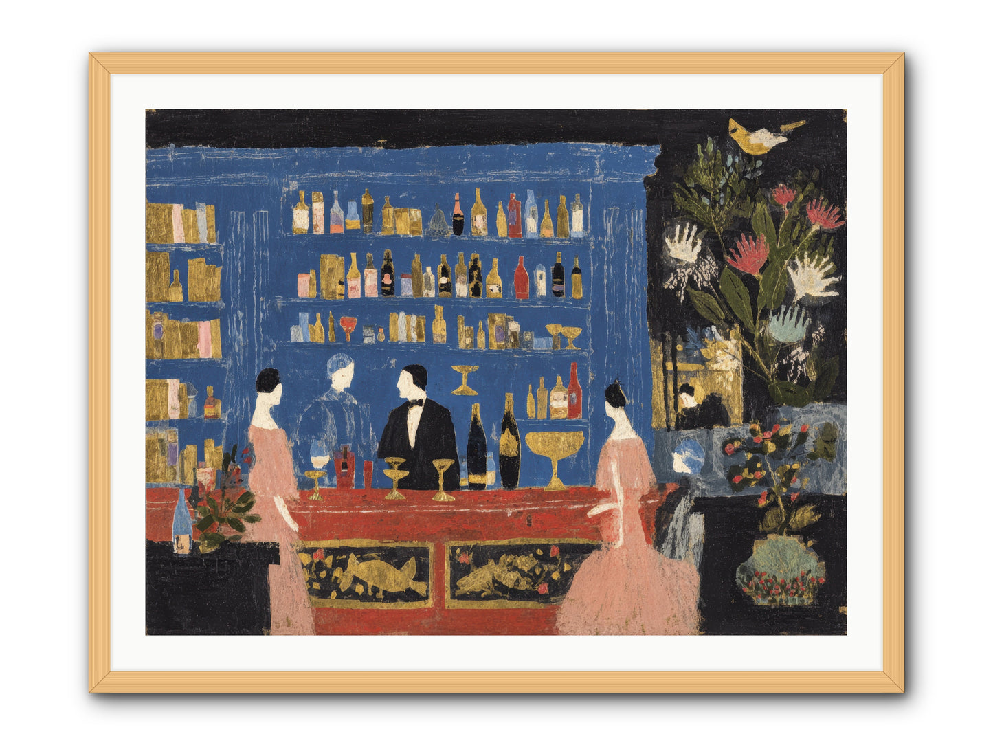 Solitary Pleasures -- Framed Print - Natural 40x30