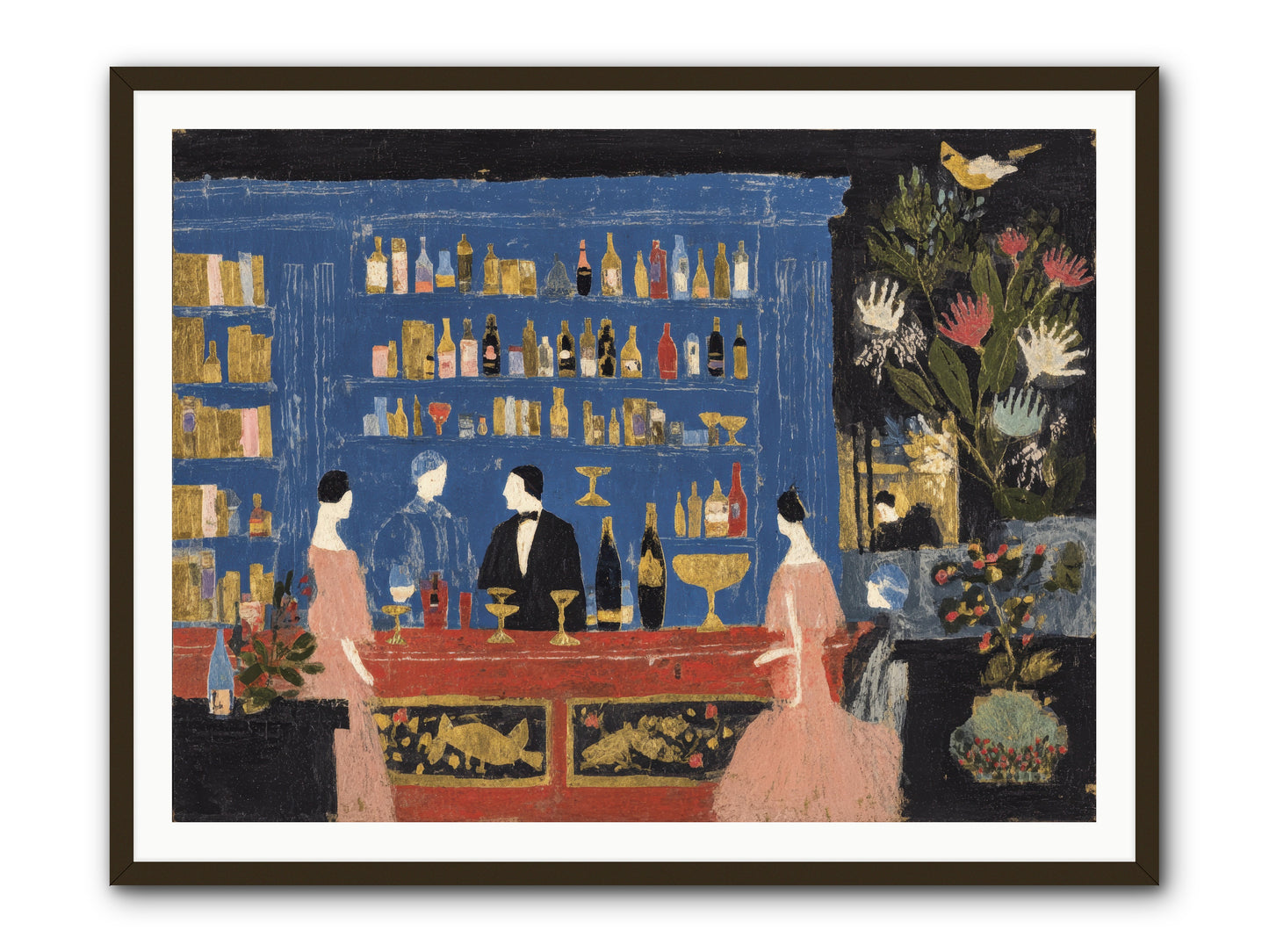 Solitary Pleasures -- Framed Print - Black 48x36