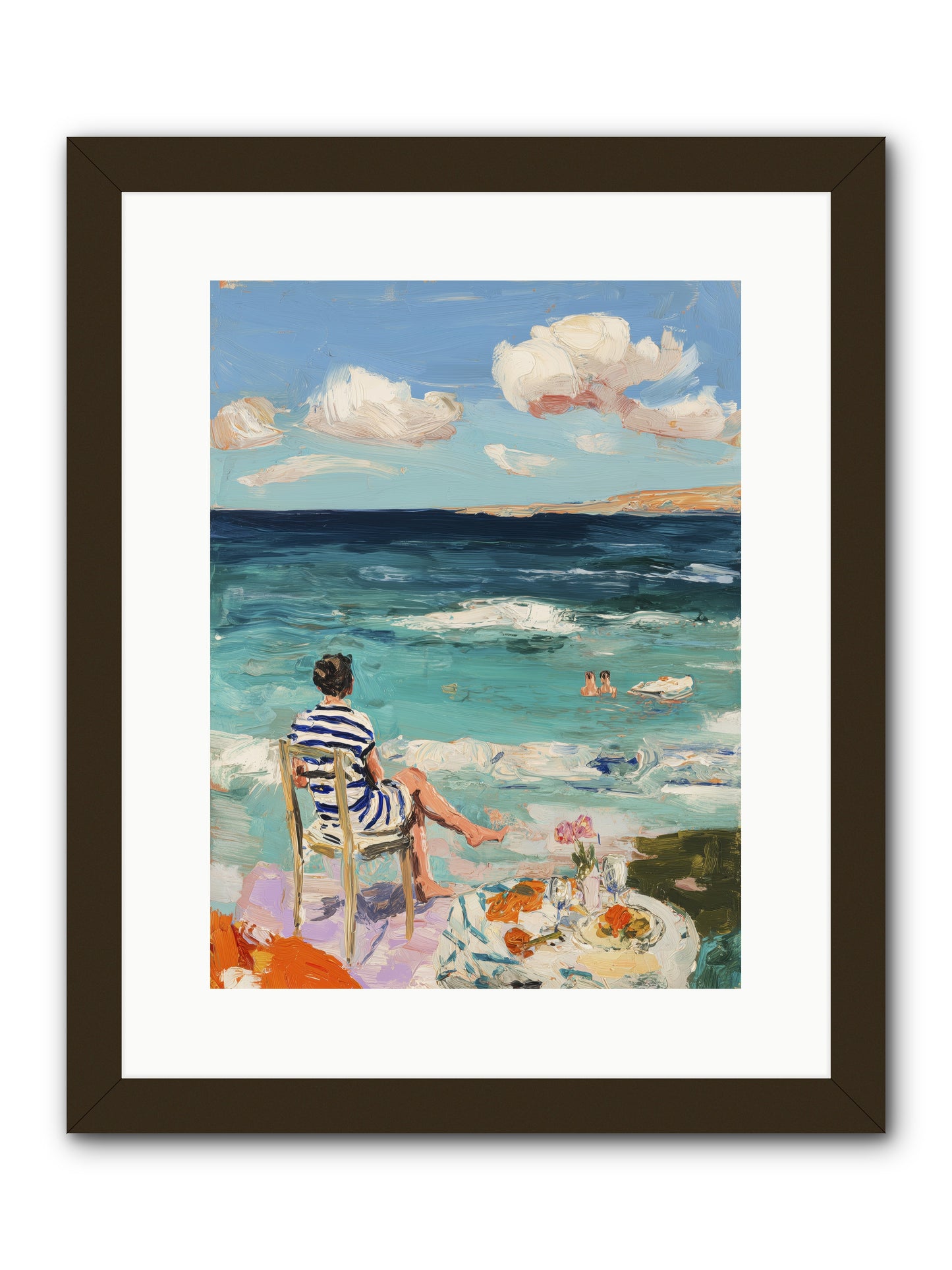 Solitary Throne -- Framed Print - Black 12x16