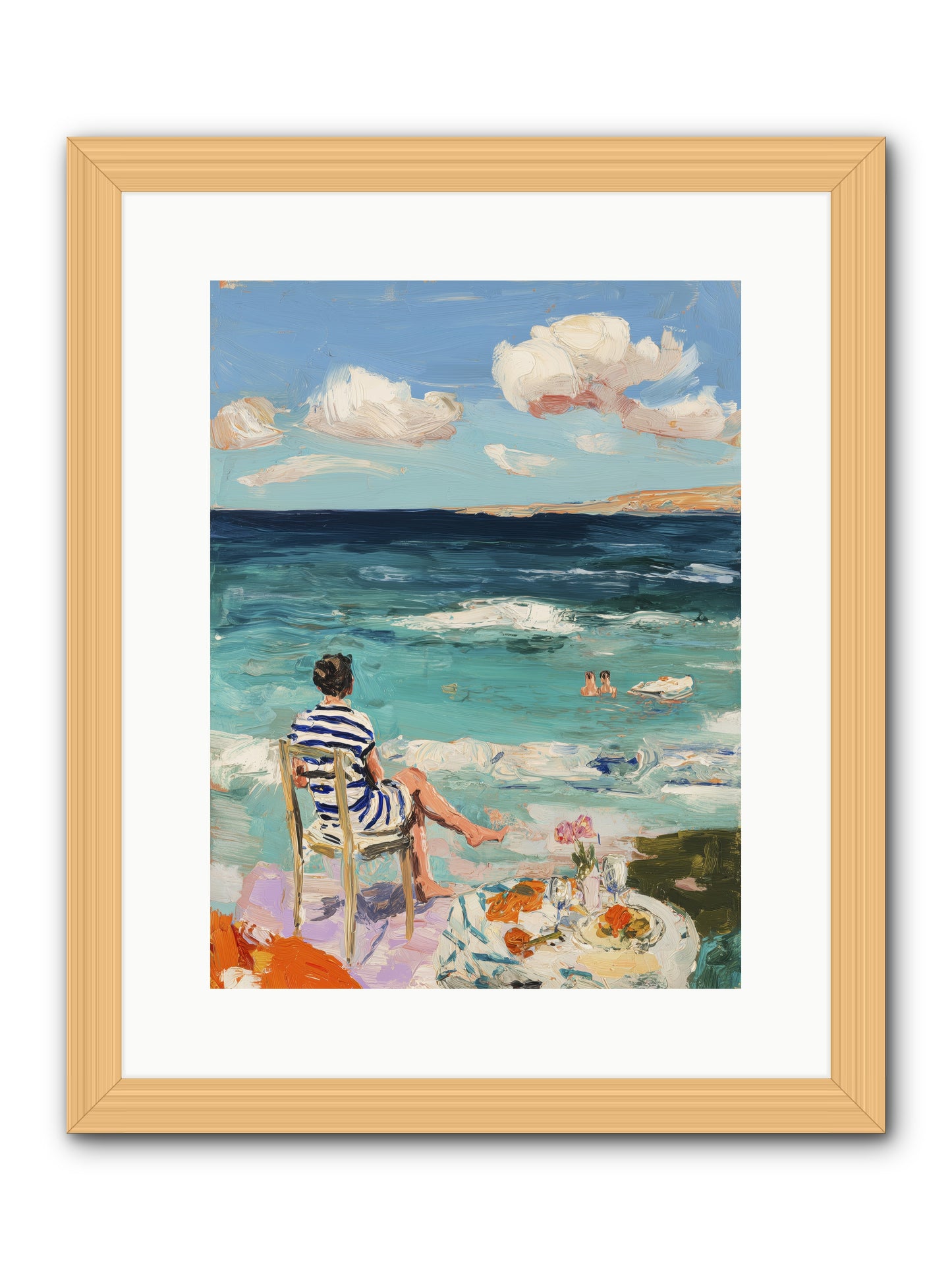 Solitary Throne -- Framed Print - Natural 12x16