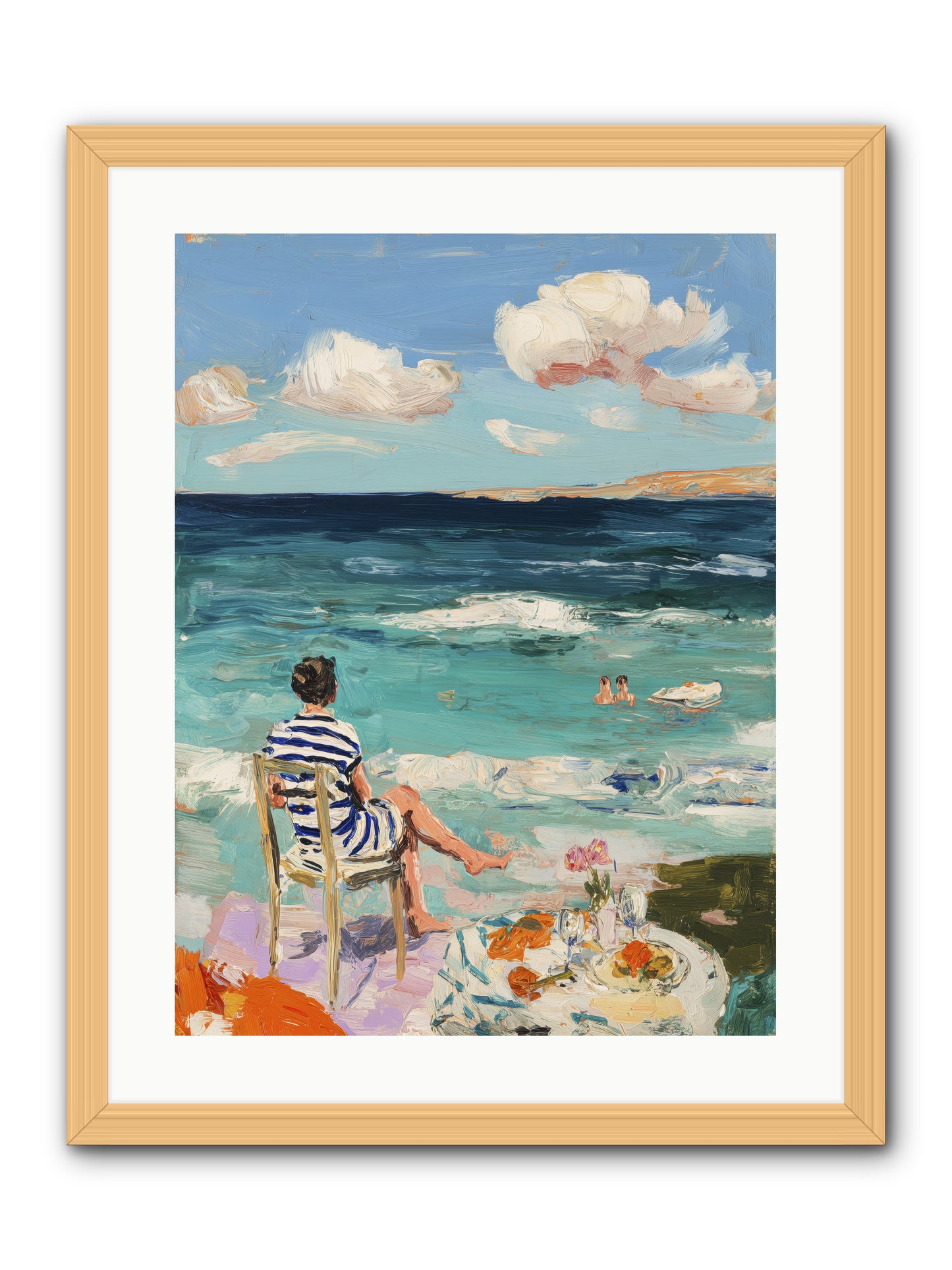 Solitary Throne -- Framed Print - Natural 18x24