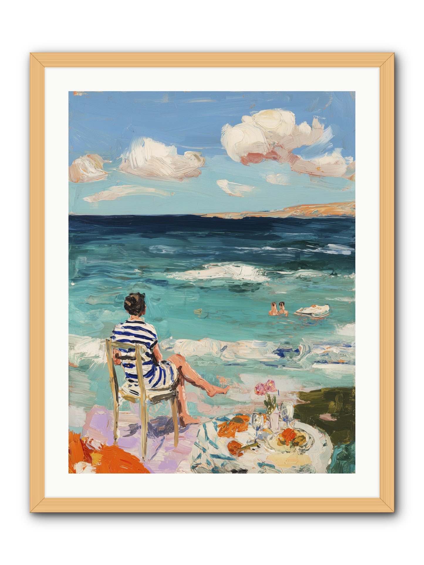 Solitary Throne -- Framed Print - Natural 24x32