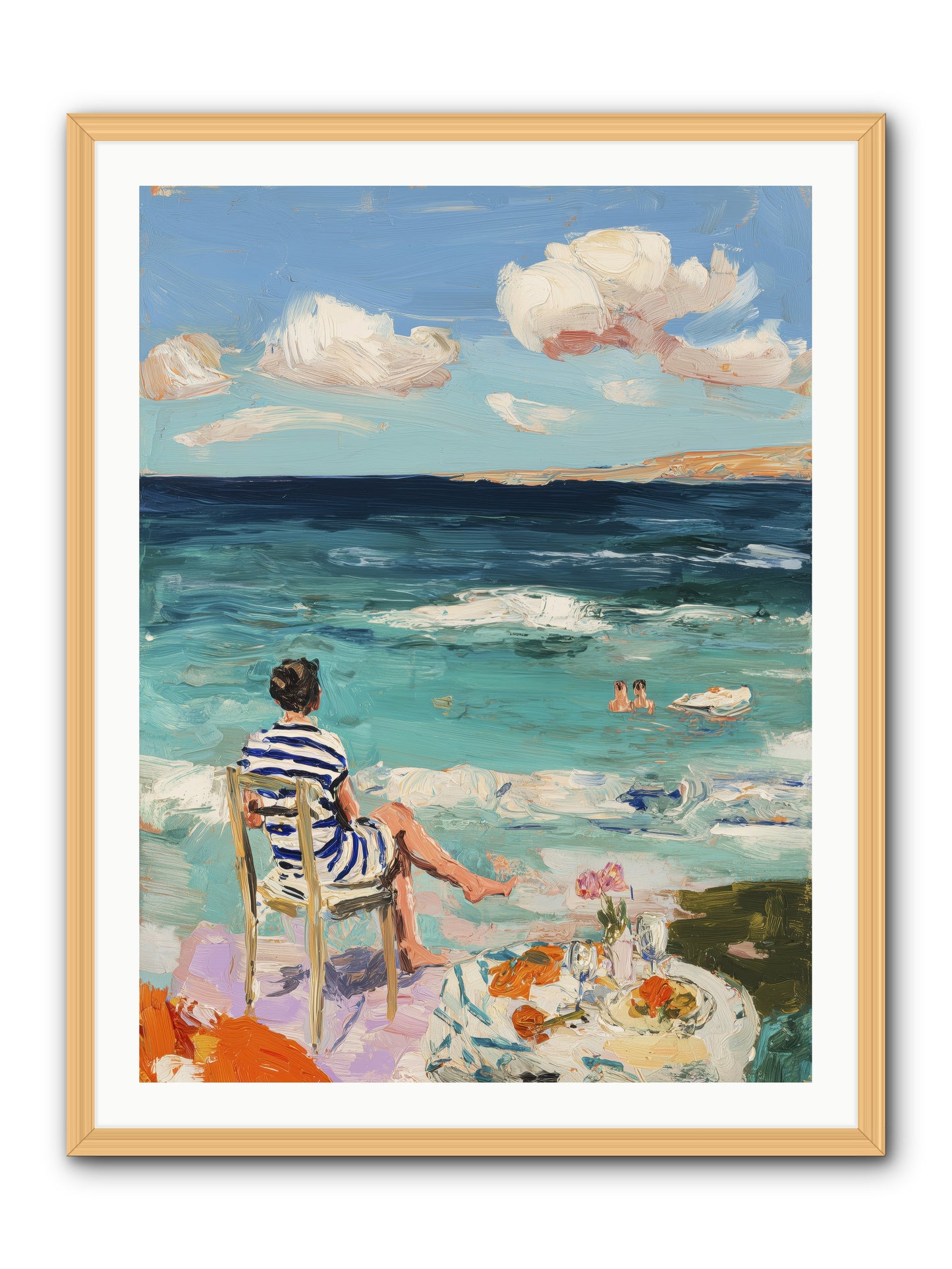Solitary Throne -- Framed Print - Natural 30x40