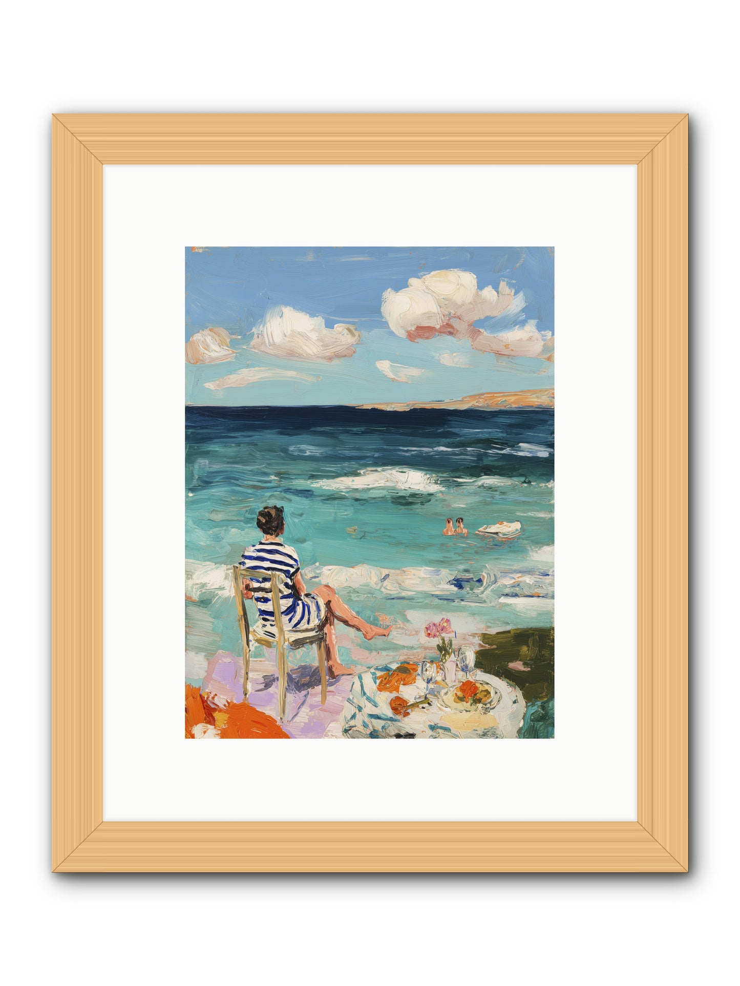 Solitary Throne -- Framed Print - Natural 9x12