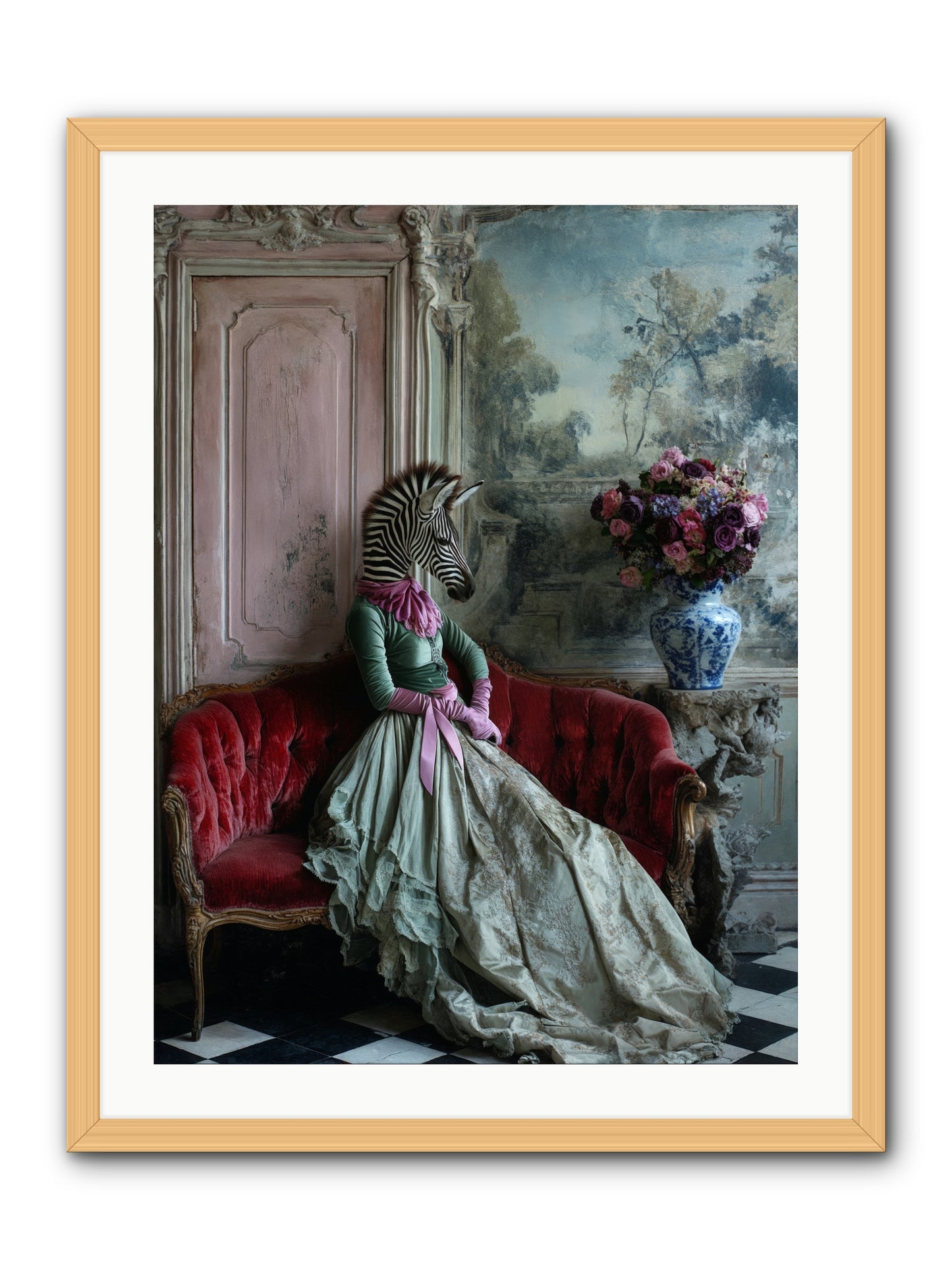 Some Hearts Hold StarsRez -- Framed Print - Natural 24x32