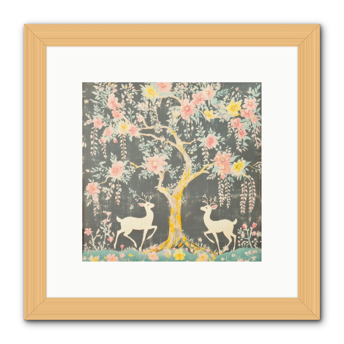 Some Joy Falls Soft REZ -- Framed Print - Natural 10x10