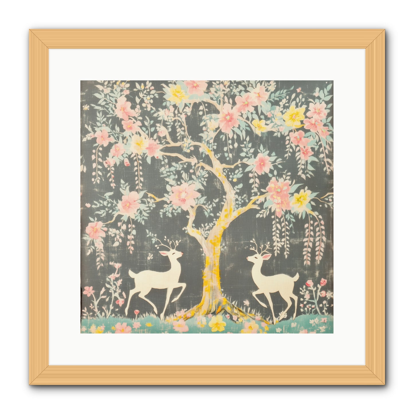 Some Joy Falls Soft REZ -- Framed Print - Natural 16x16