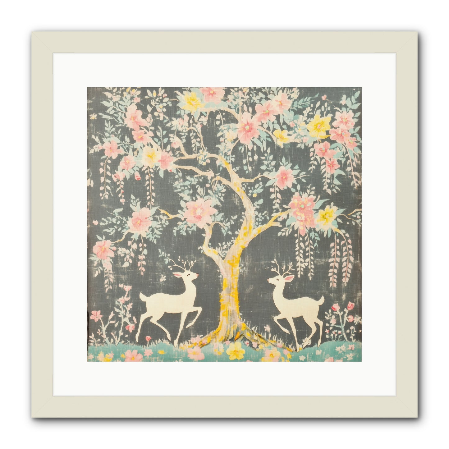 Some Joy Falls Soft REZ -- Framed Print - White 16x16