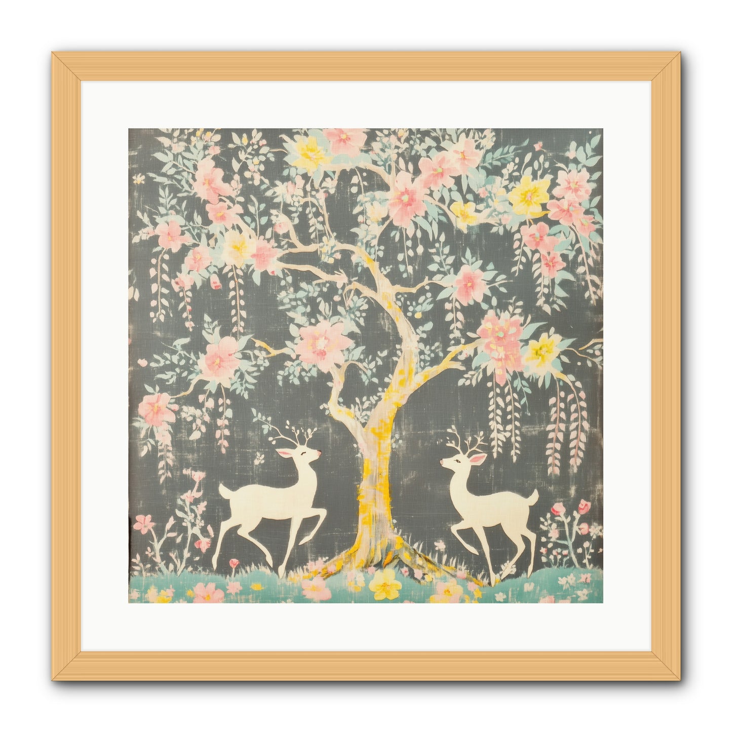 Some Joy Falls Soft REZ -- Framed Print - Natural 20x20