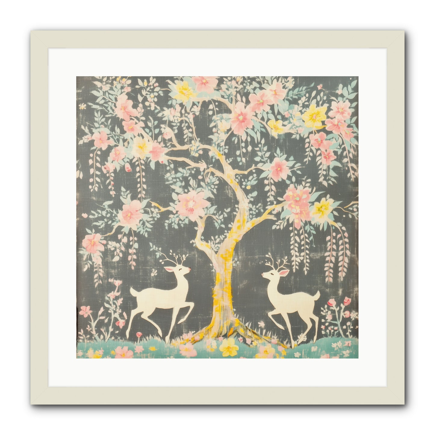 Some Joy Falls Soft REZ -- Framed Print - White 20x20