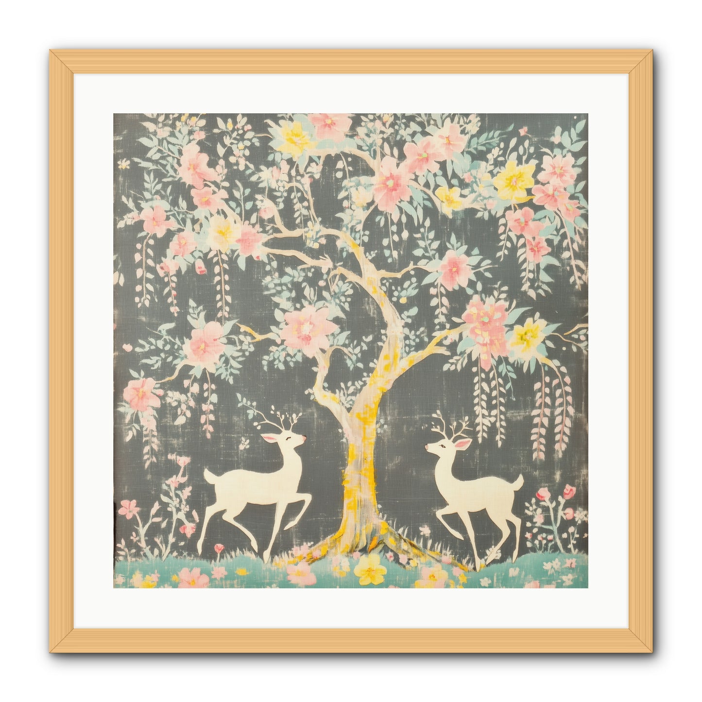 Some Joy Falls Soft REZ -- Framed Print - Natural 24x24