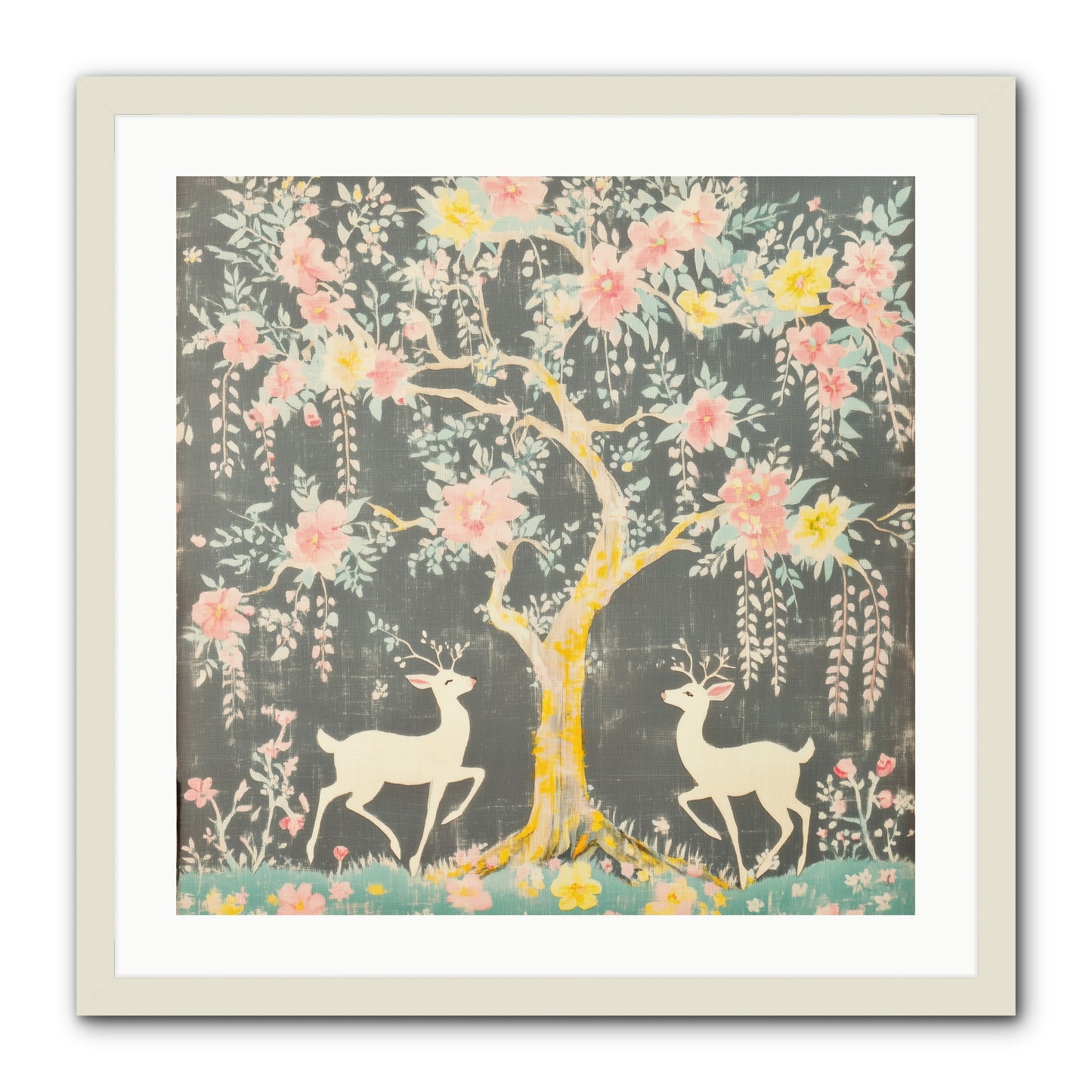 Some Joy Falls Soft REZ -- Framed Print - White 24x24
