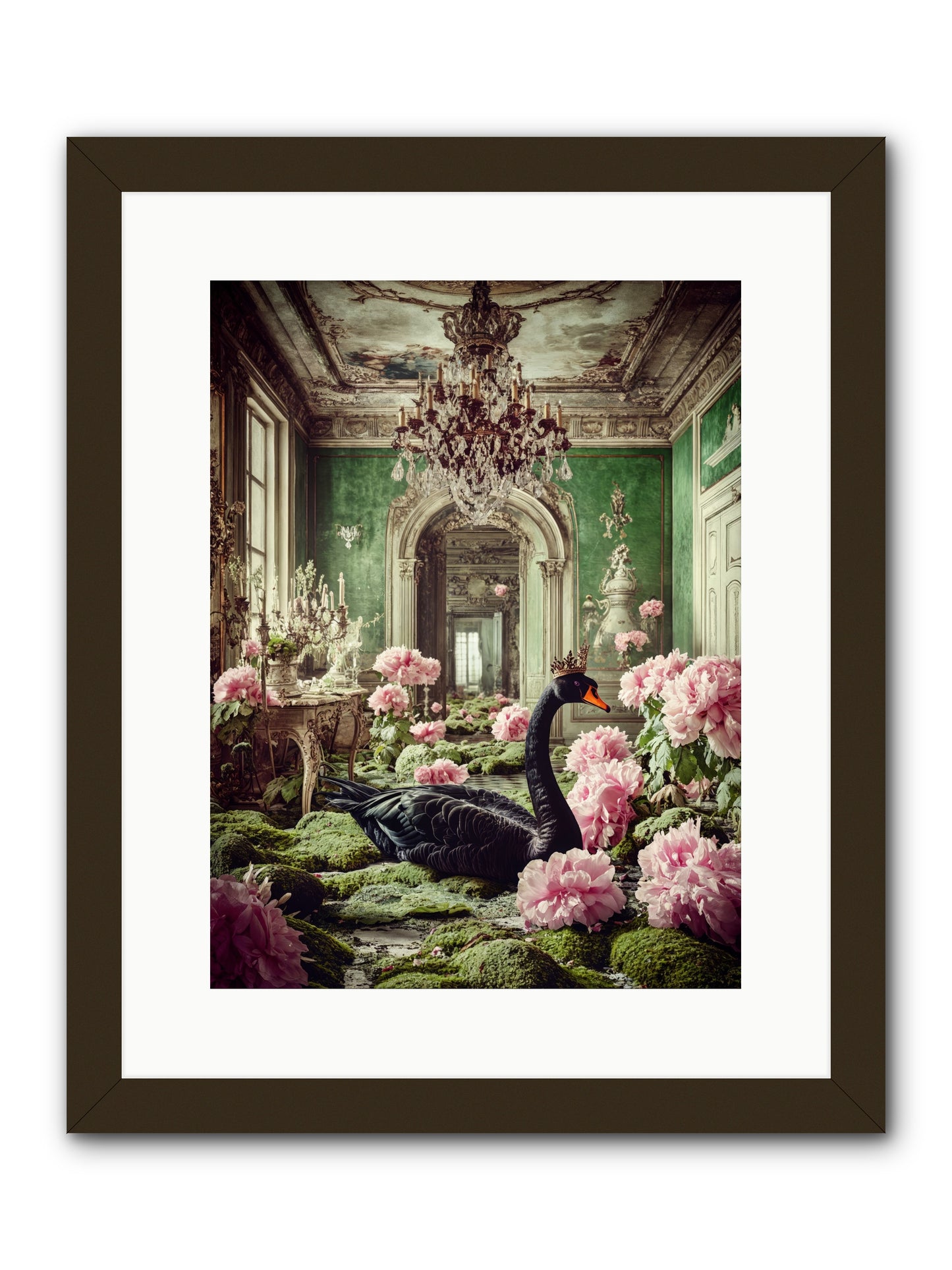 Some Thoughts Wear WingsRez -- Framed Print - Black 12x16