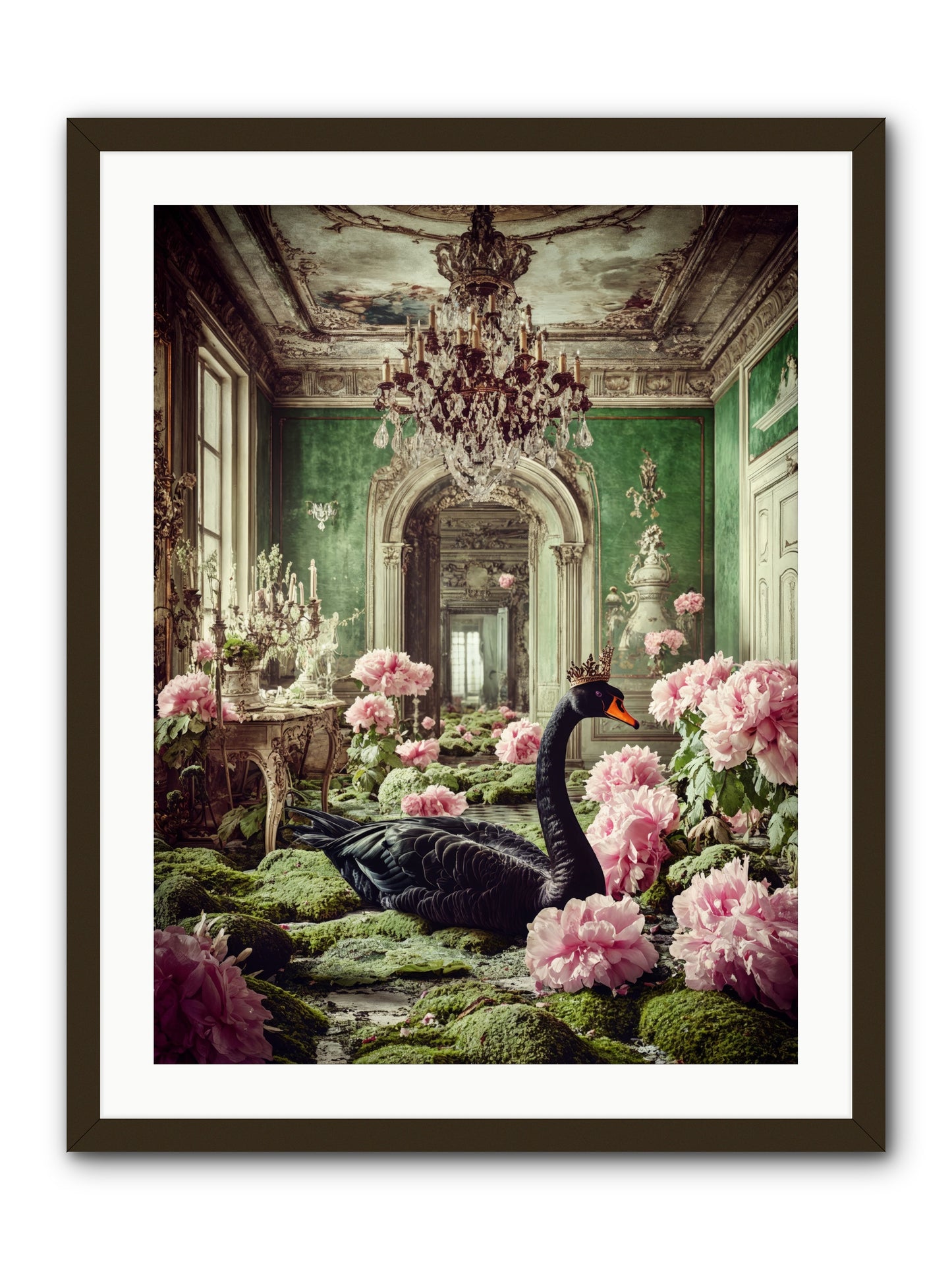 Some Thoughts Wear WingsRez -- Framed Print - Black 24x32